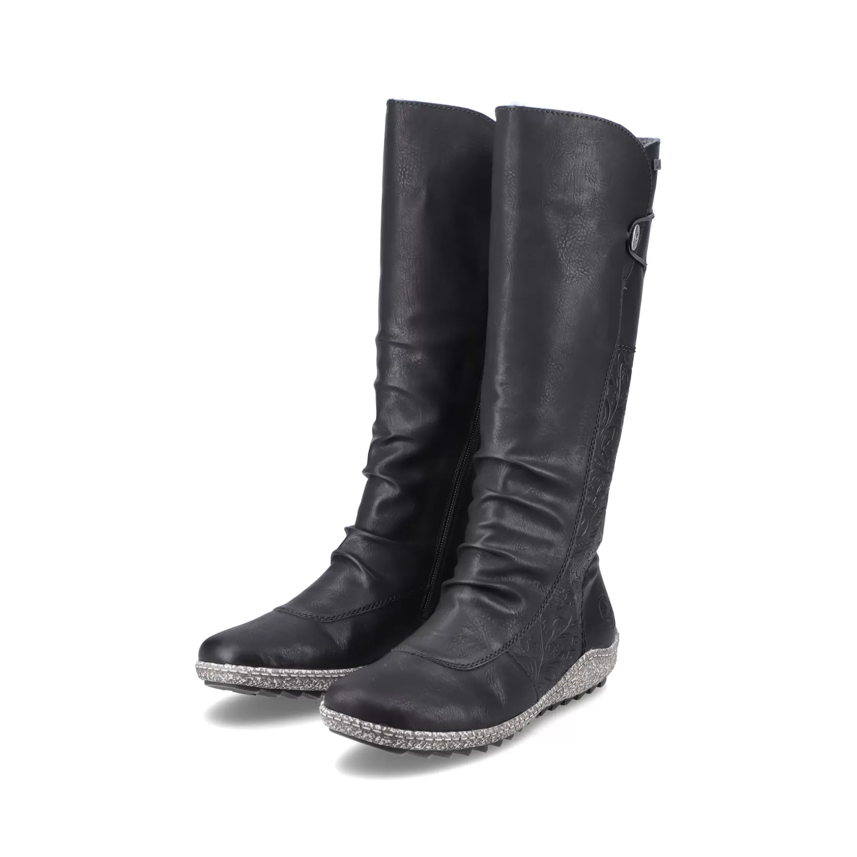 Women'S High-Shaft Boots Deep Black-Rieker Shop