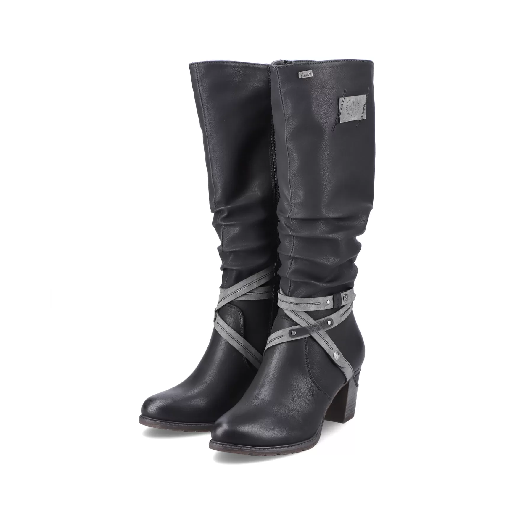 Women'S High-Shaft Boots Deep Black-Rieker Discount