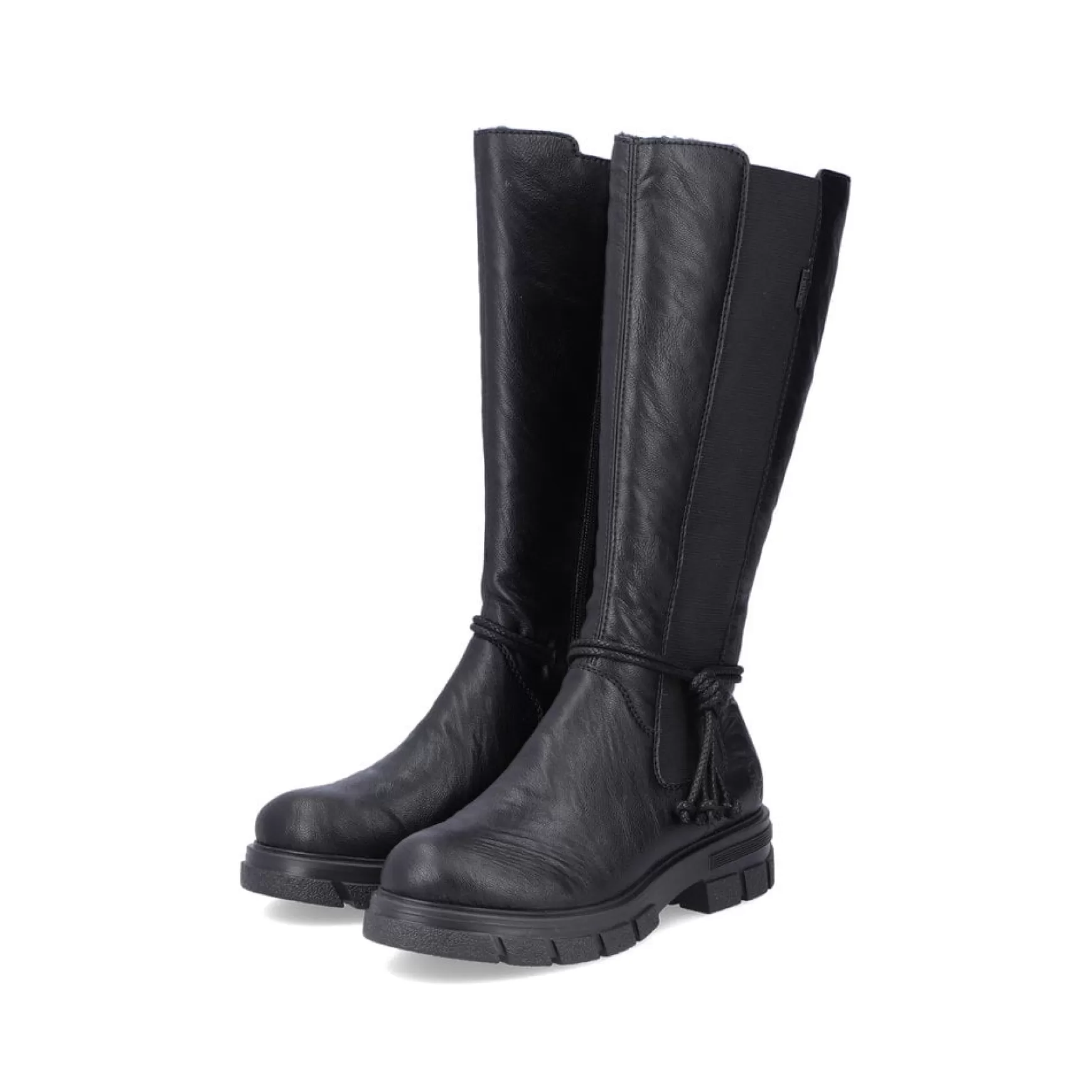 Women'S High-Shaft Boots, Glossy Black-Rieker Discount