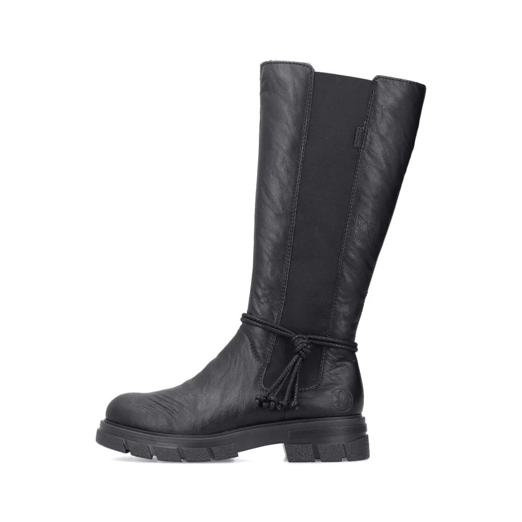 Women'S High-Shaft Boots, Glossy Black-Rieker Discount