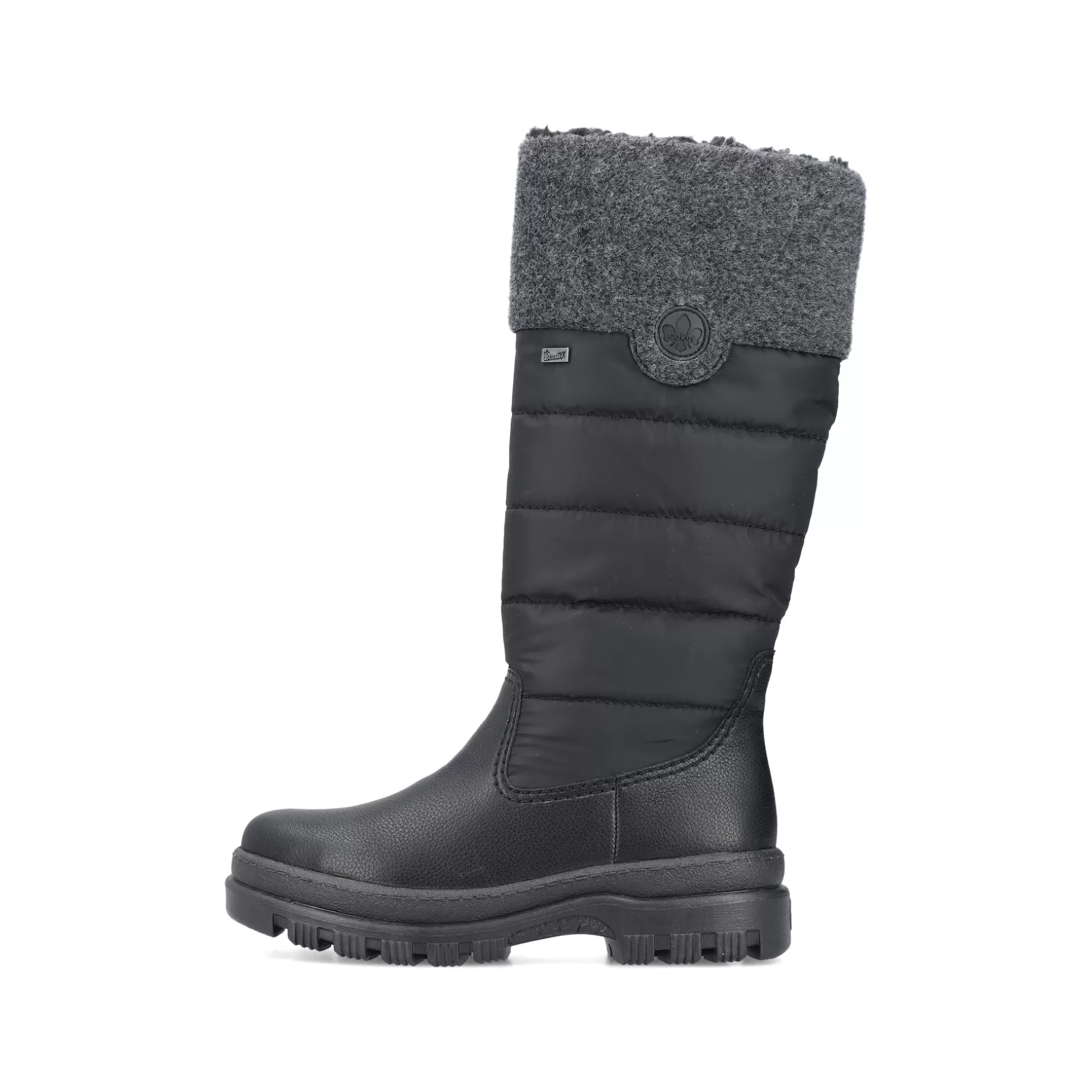 Women'S High-Shaft Boots Graphite Black-Rieker Sale