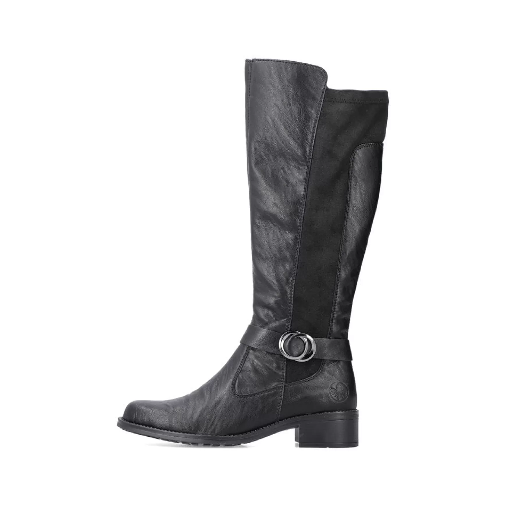 Women'S High-Shaft Boots Graphite Black-Rieker Flash Sale