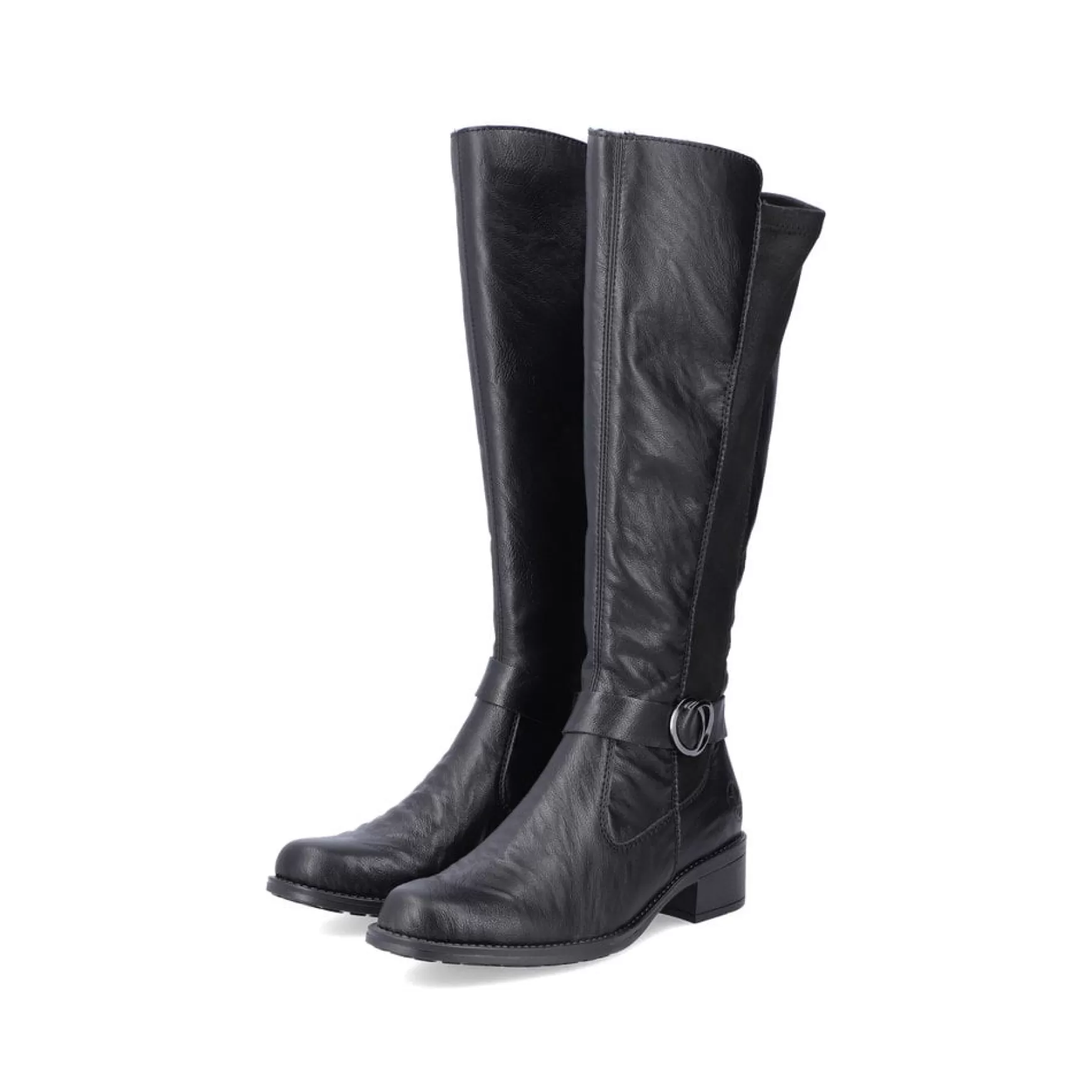 Women'S High-Shaft Boots Graphite Black-Rieker Flash Sale