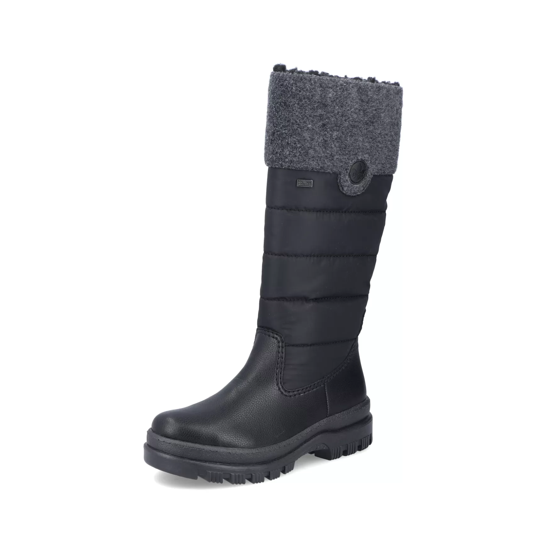 Women'S High-Shaft Boots Graphite Black-Rieker Sale