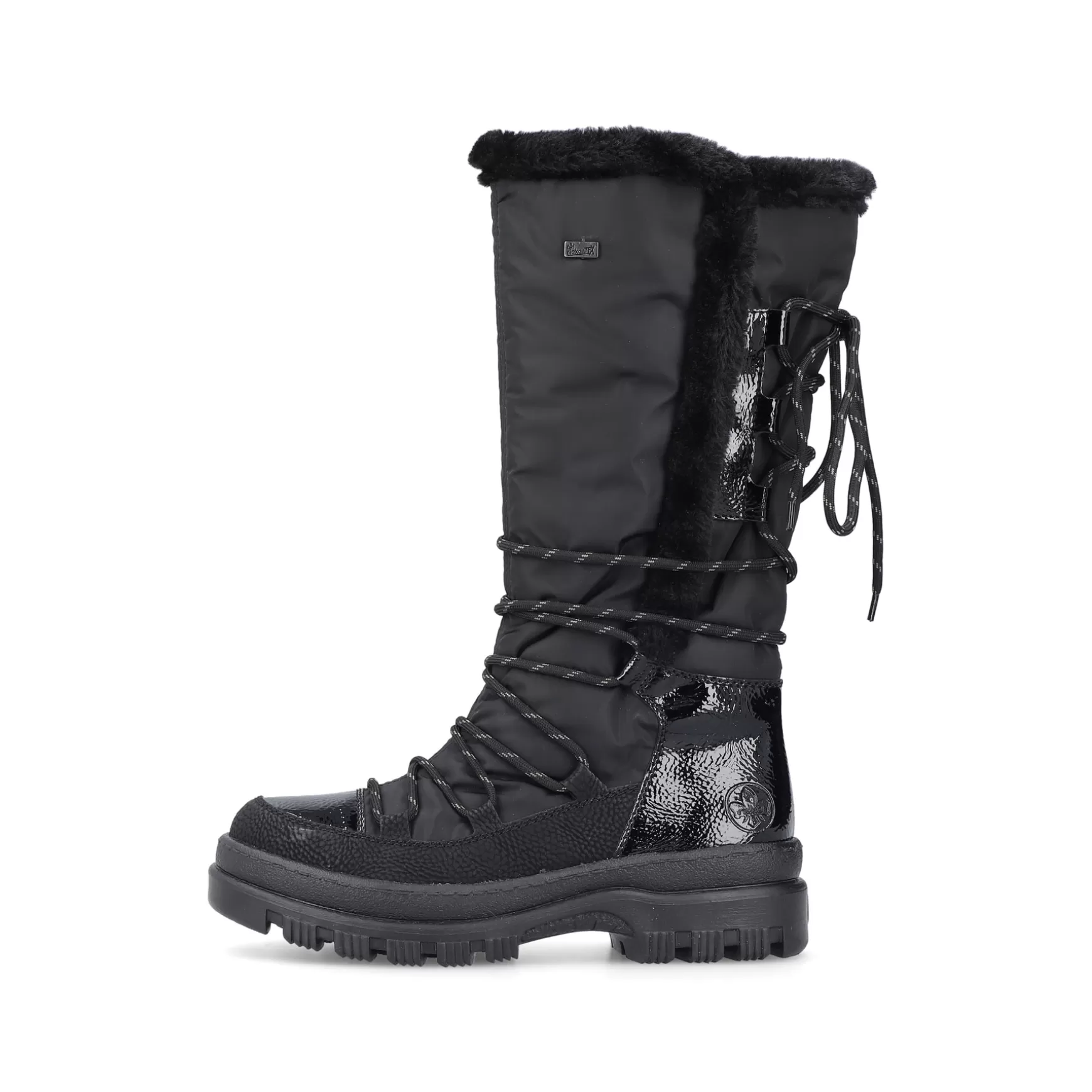 Women'S High-Shaft Boots Graphite Black-Rieker Fashion