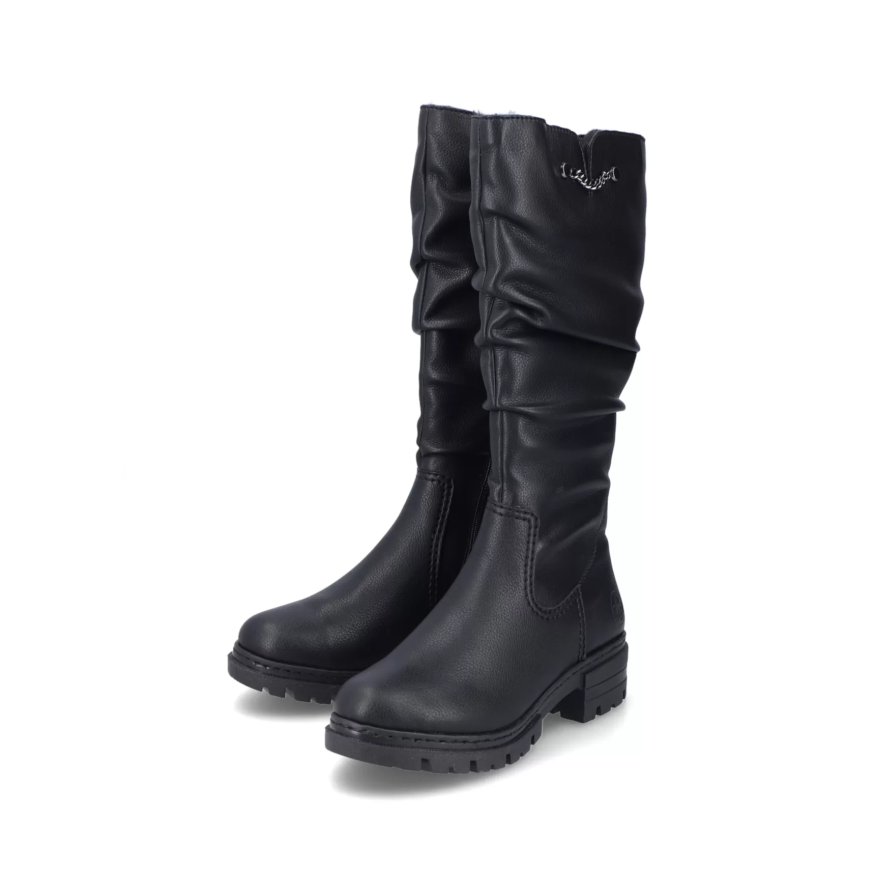 Women'S High-Shaft Boots Night Black-Rieker Fashion