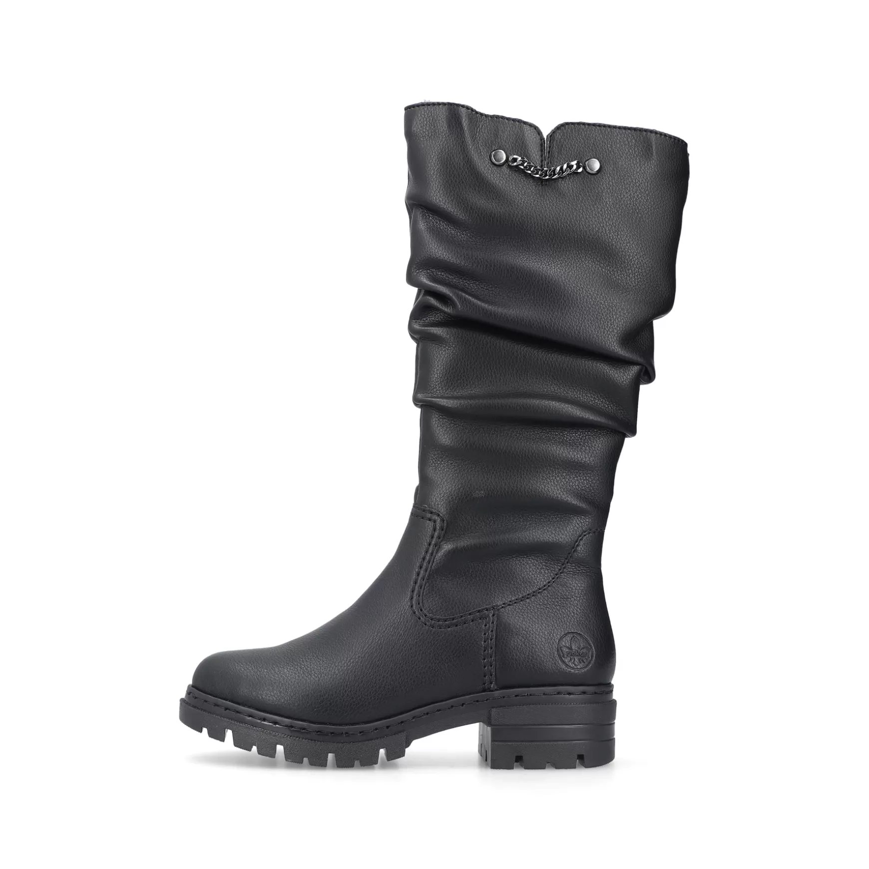 Women'S High-Shaft Boots Night Black-Rieker Fashion