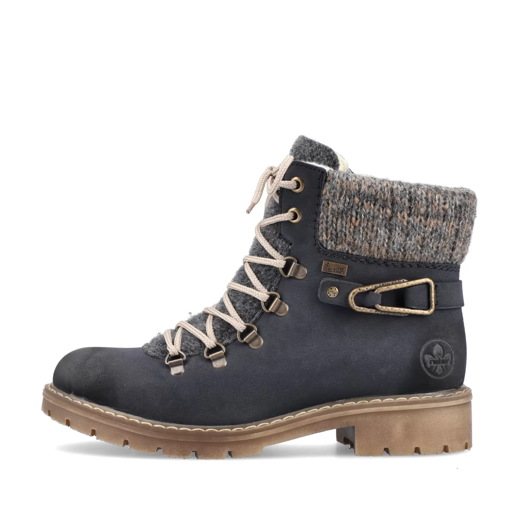 Women'S Laced Boots Ocean Blue-Rieker Best Sale