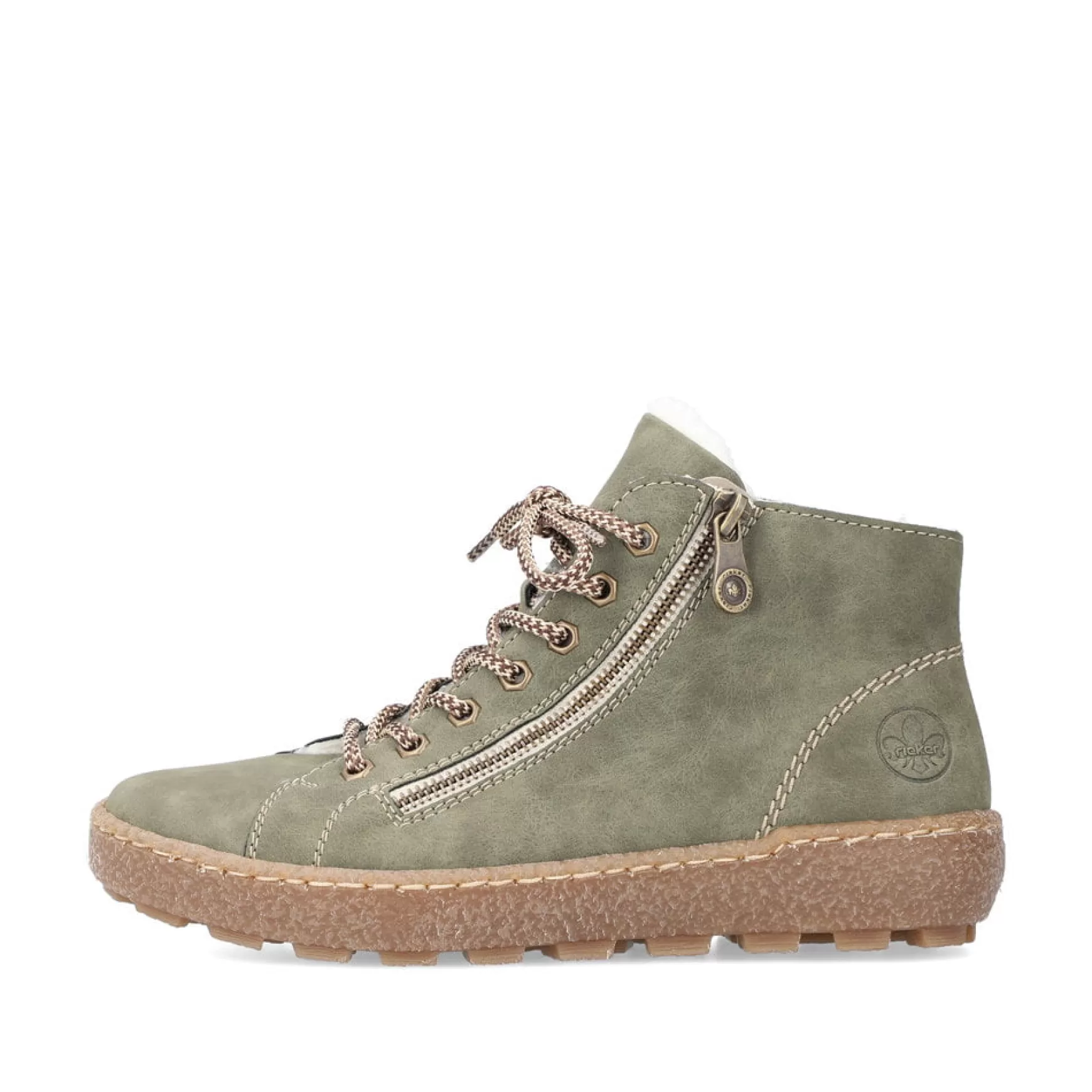 Women'S Laced Shoes Leaf Green-Rieker Shop