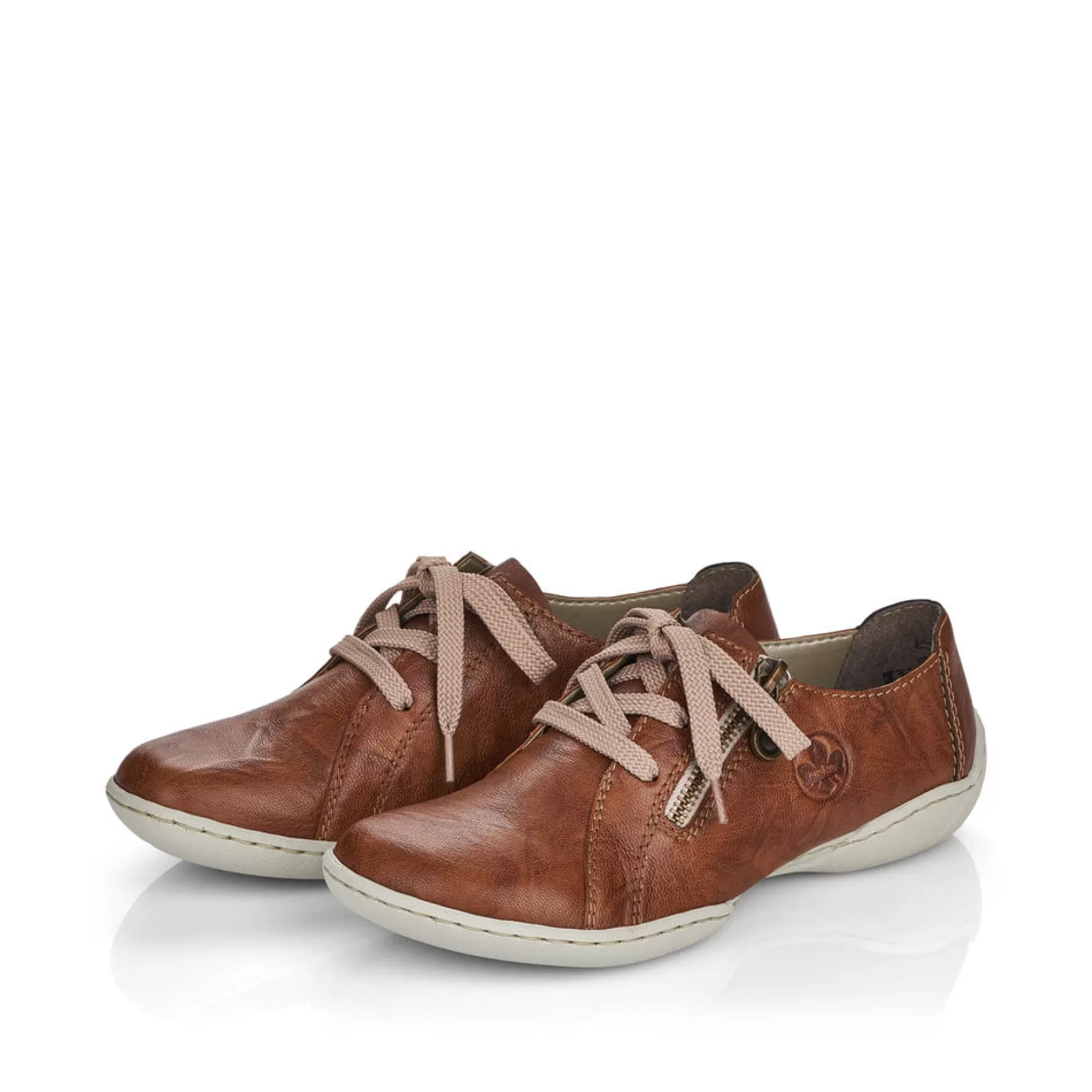 Women'S Lace-Up Shoes Chestnut Brown-Rieker Flash Sale