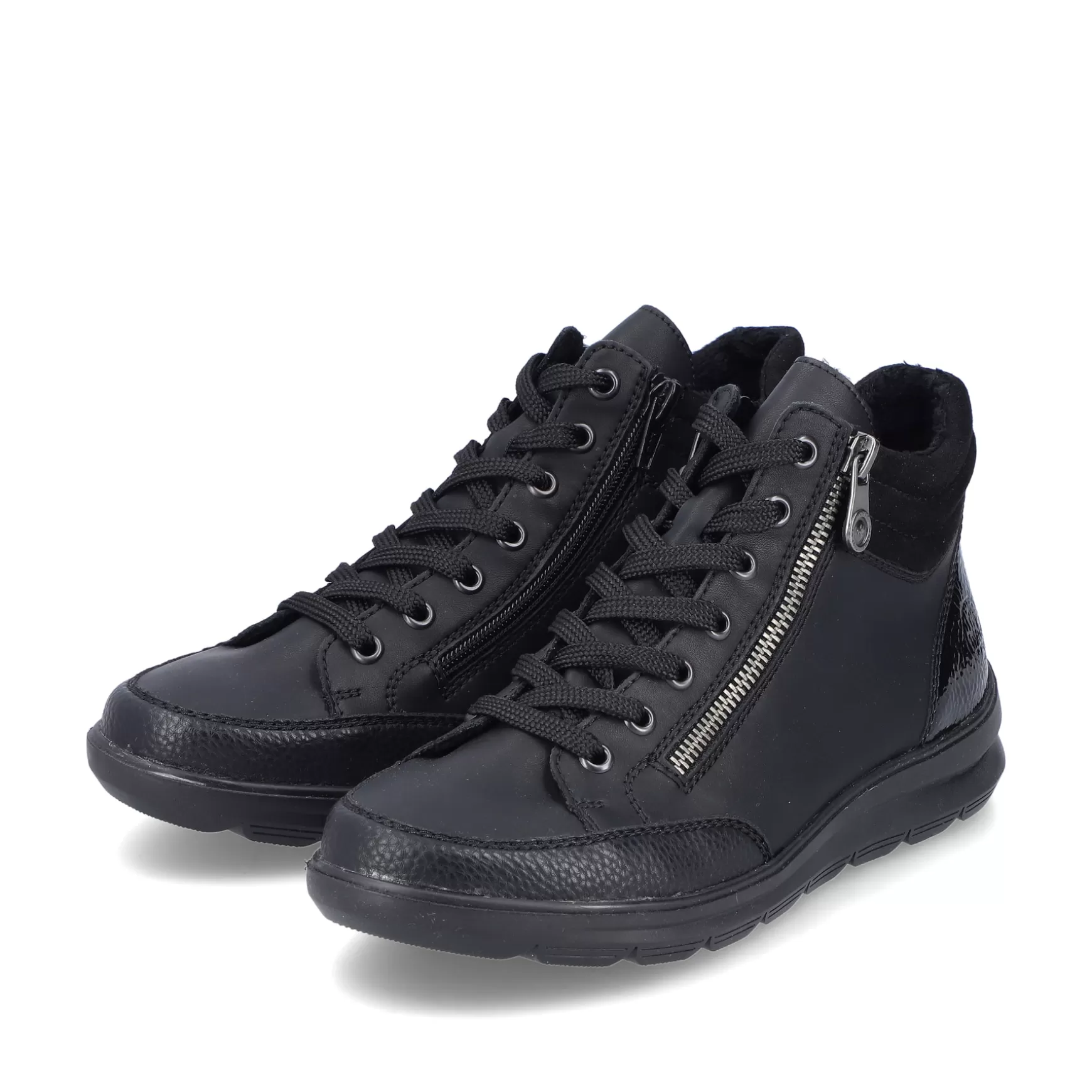 Women'S Lace-Up Shoes Deep Black-Rieker Online