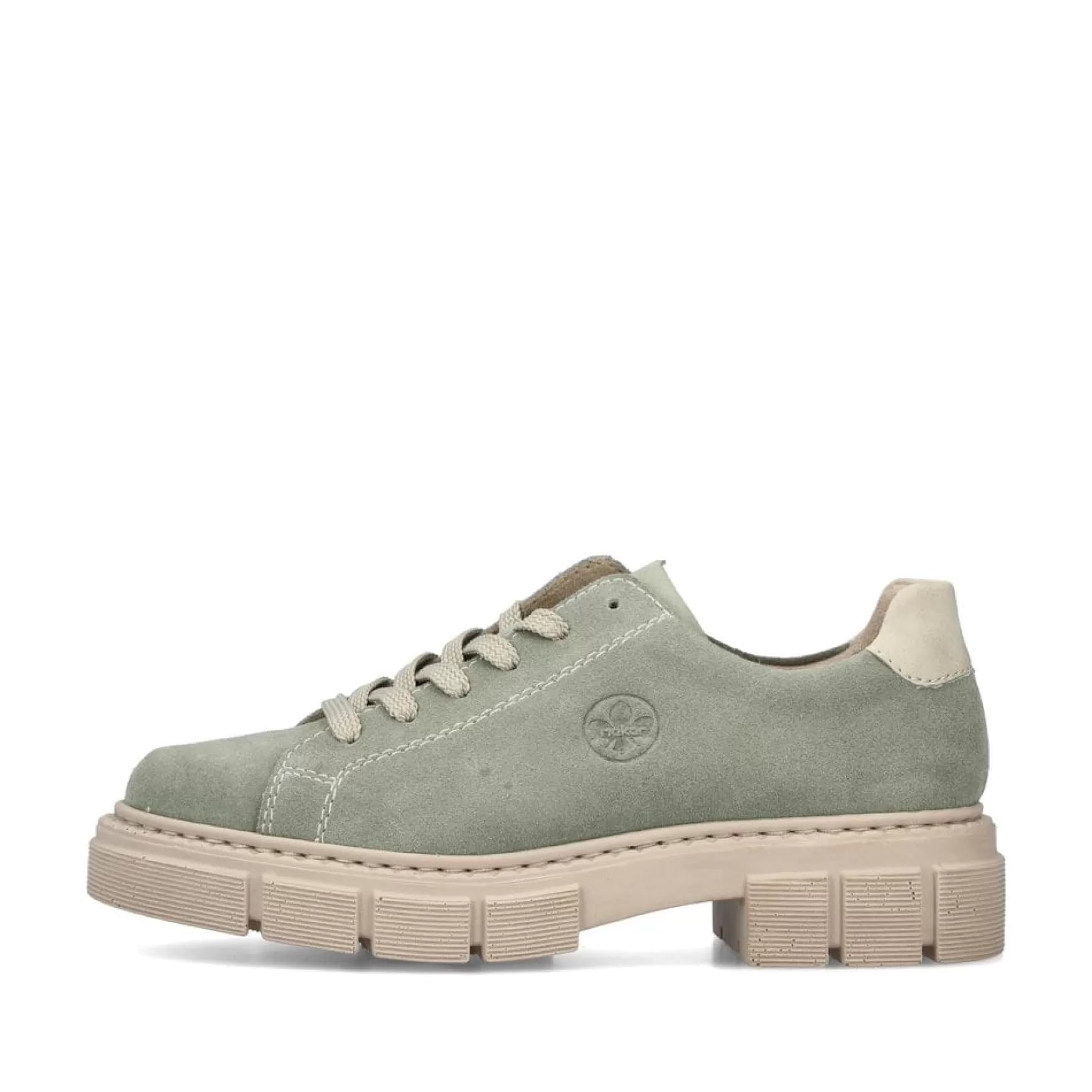 Women'S Lace-Up Shoes Mint Green-Rieker Discount