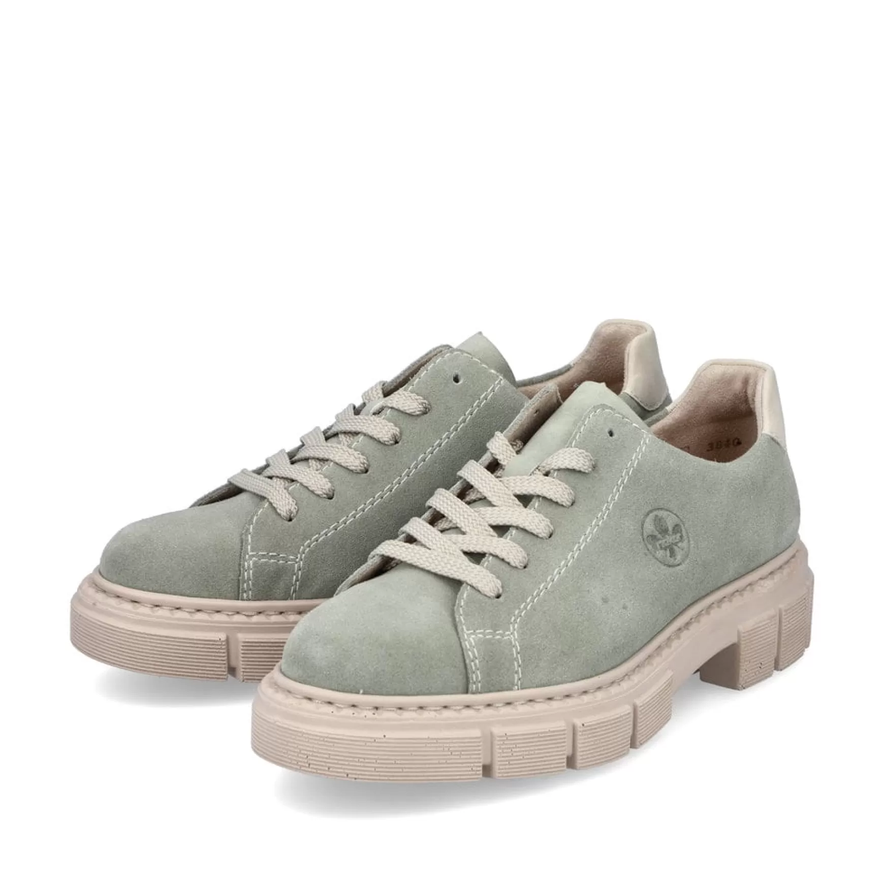 Women'S Lace-Up Shoes Mint Green-Rieker Discount