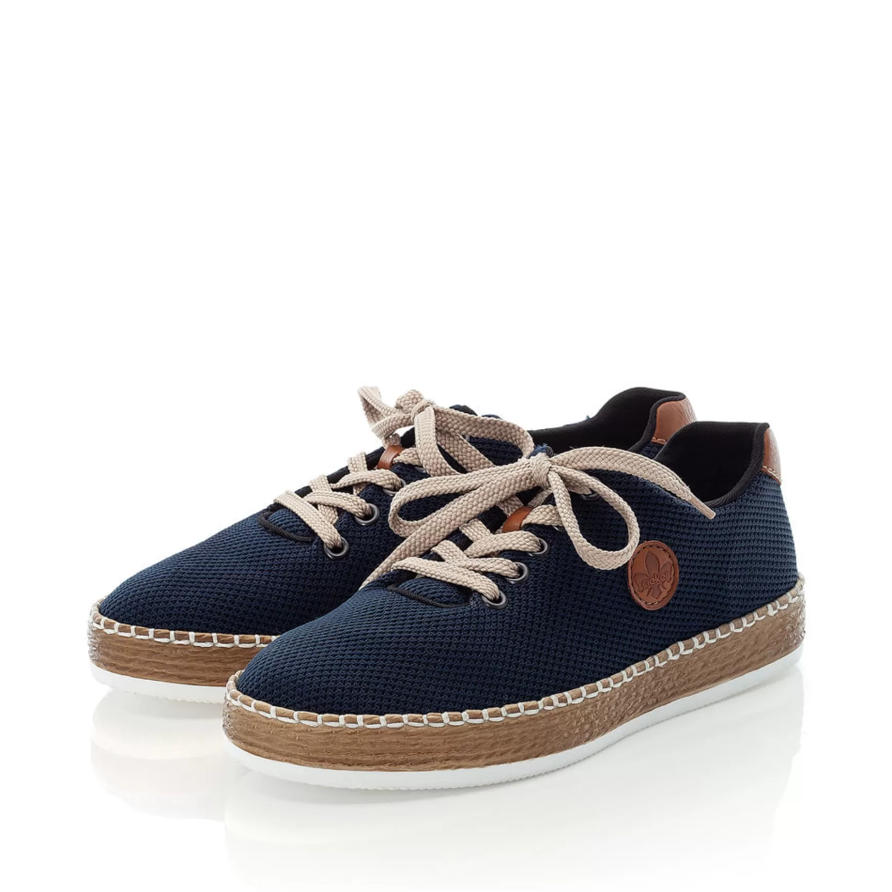 Women'S Lace-Up Shoes Navy Blue-Rieker Best