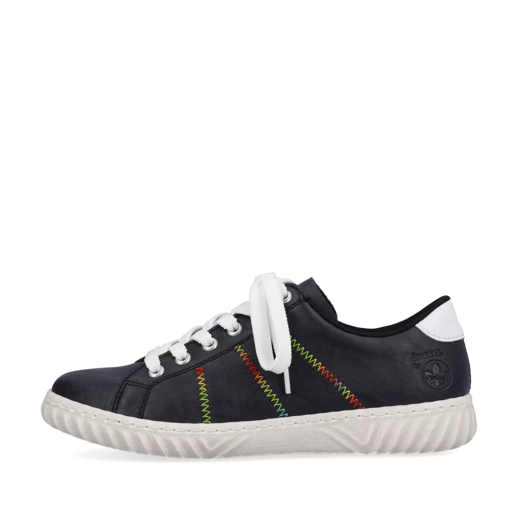 Women'S Lace-Up Shoes Navy Blue-Rieker Hot