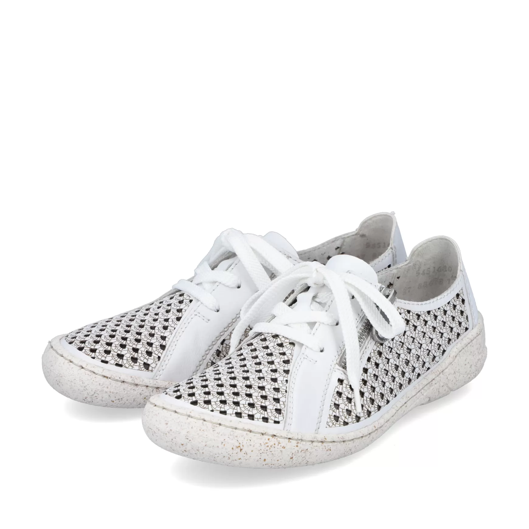 Women'S Lace-Up Shoes Pure White-Rieker Store