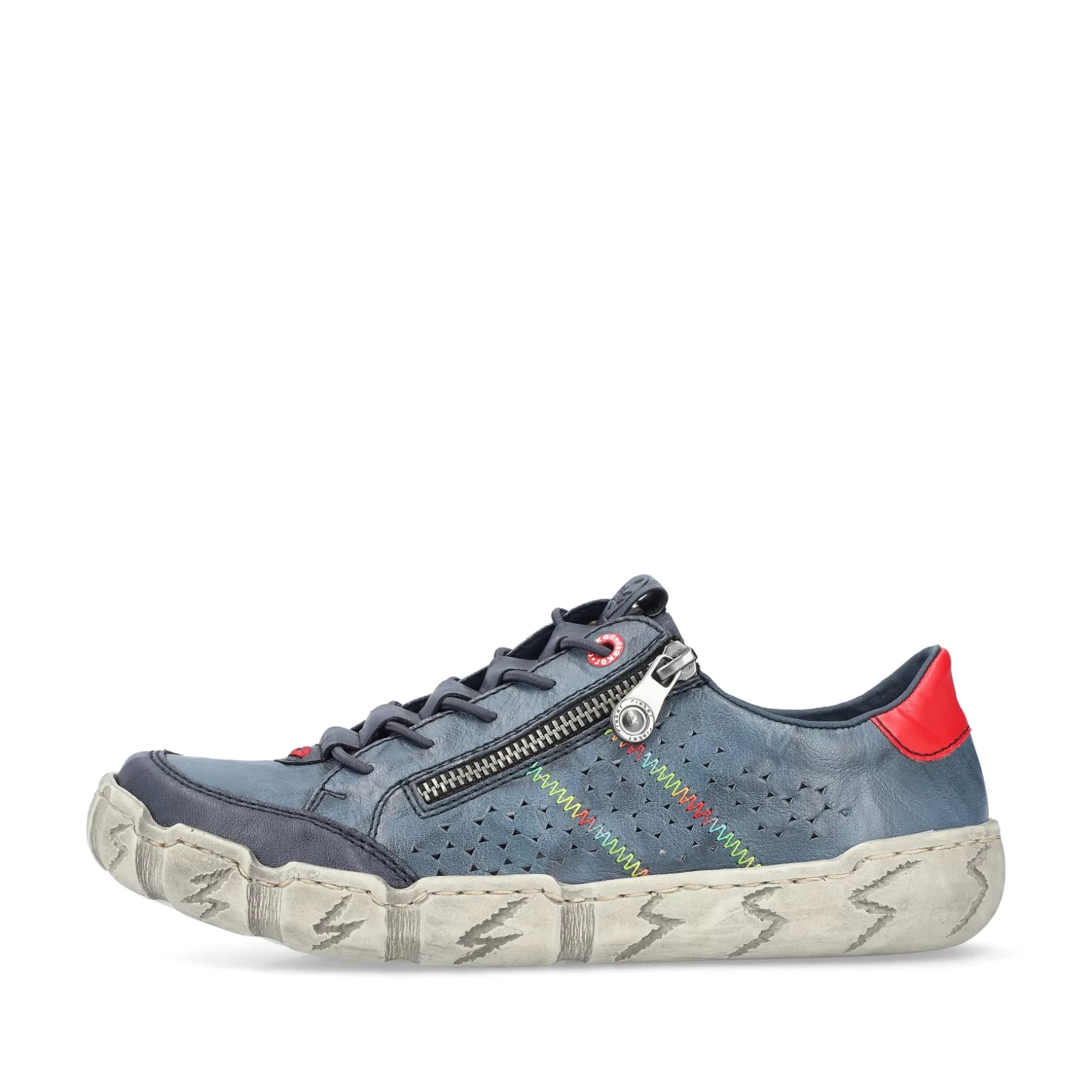 Women'S Lace-Up Shoes, Slate Blue-Rieker Outlet