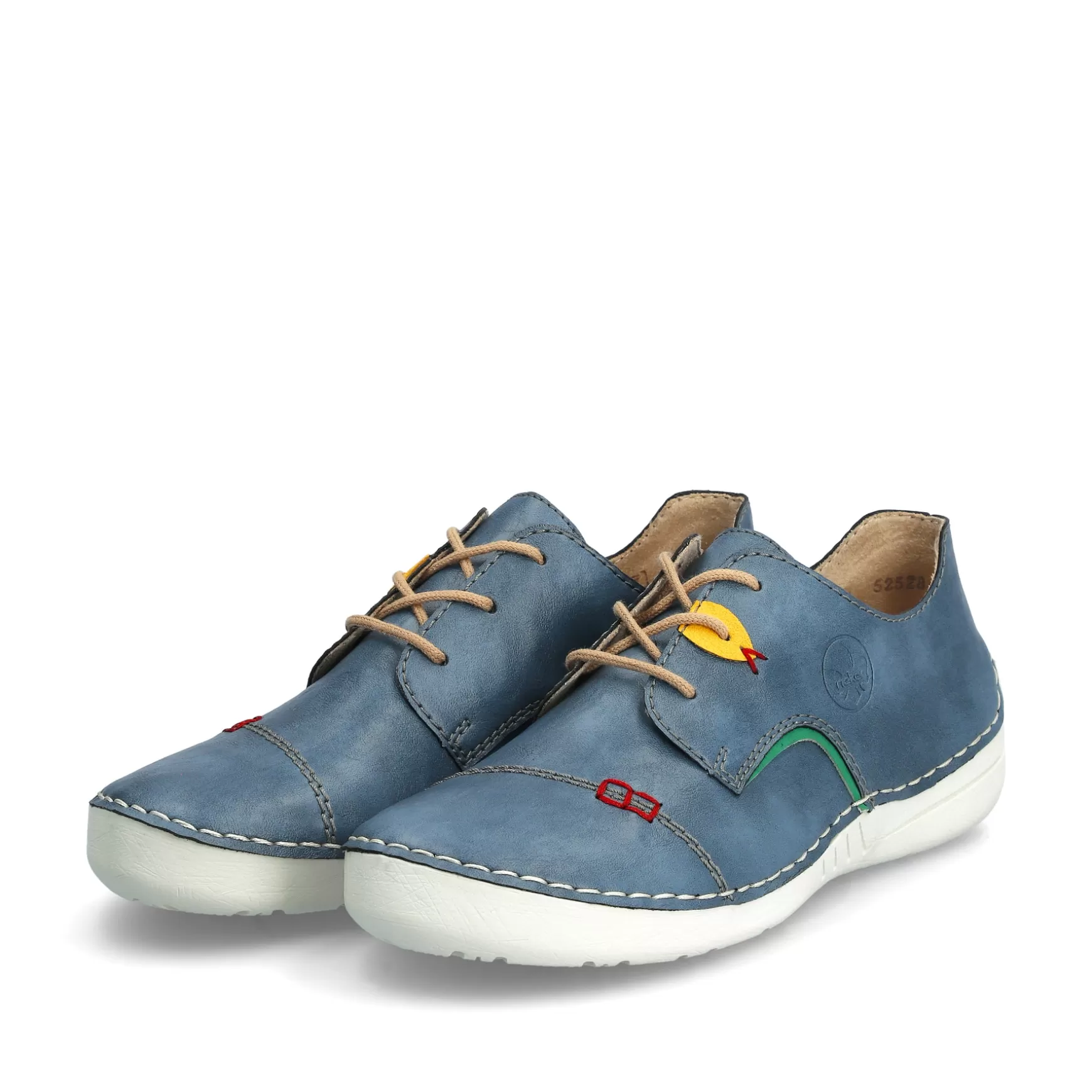 Women'S Lace-Up Shoes, Slate Blue-Rieker Shop