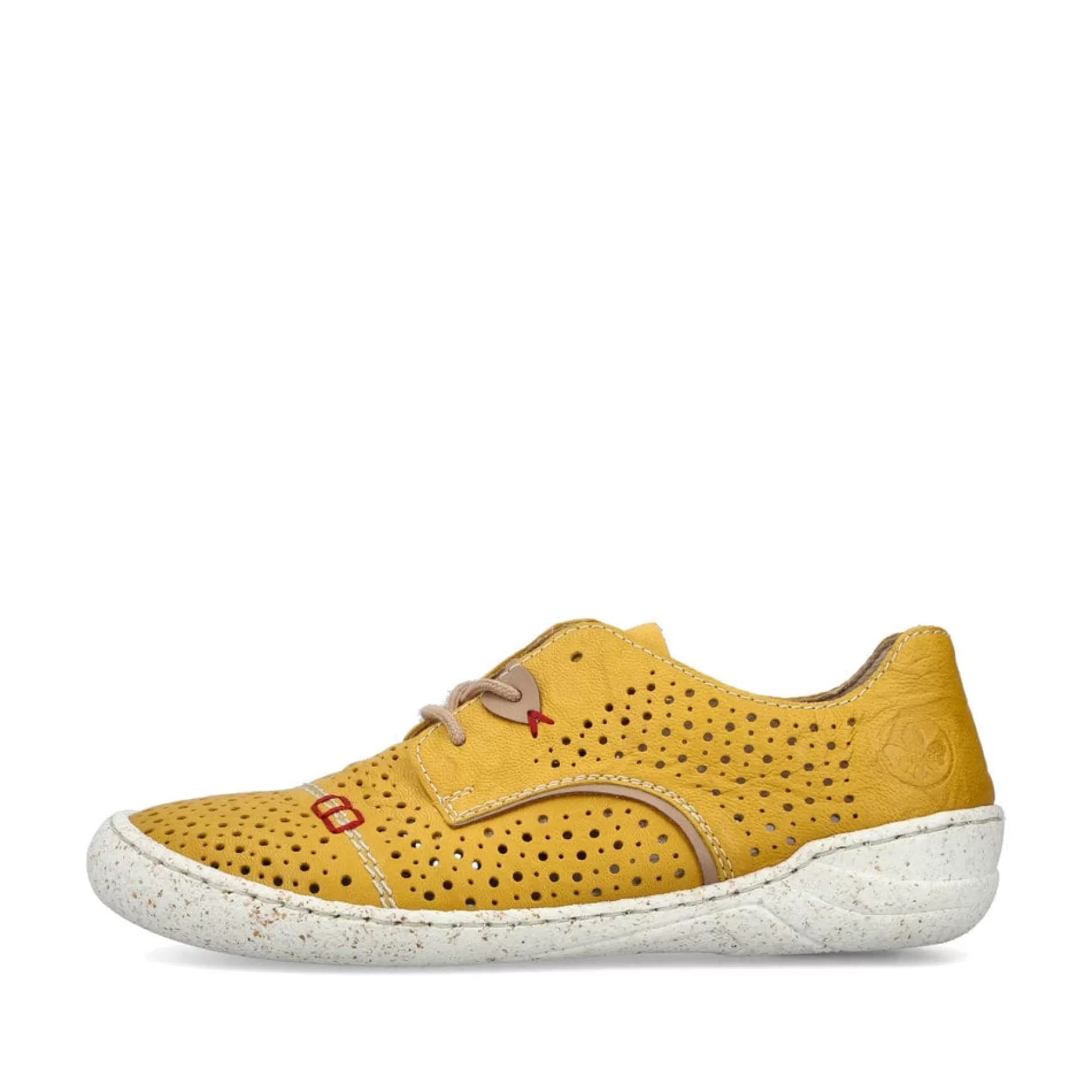 Women'S Lace-Up Shoes Sunflower Yellow-Rieker New