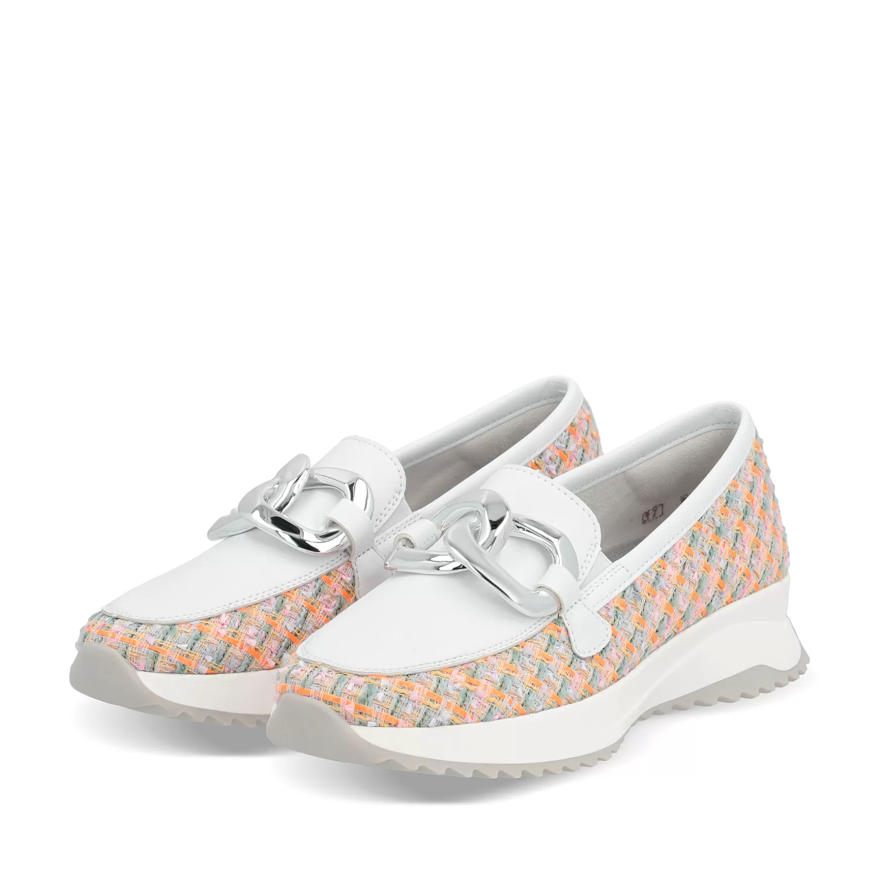 Women'S Loafer White-Multi-Rieker Clearance