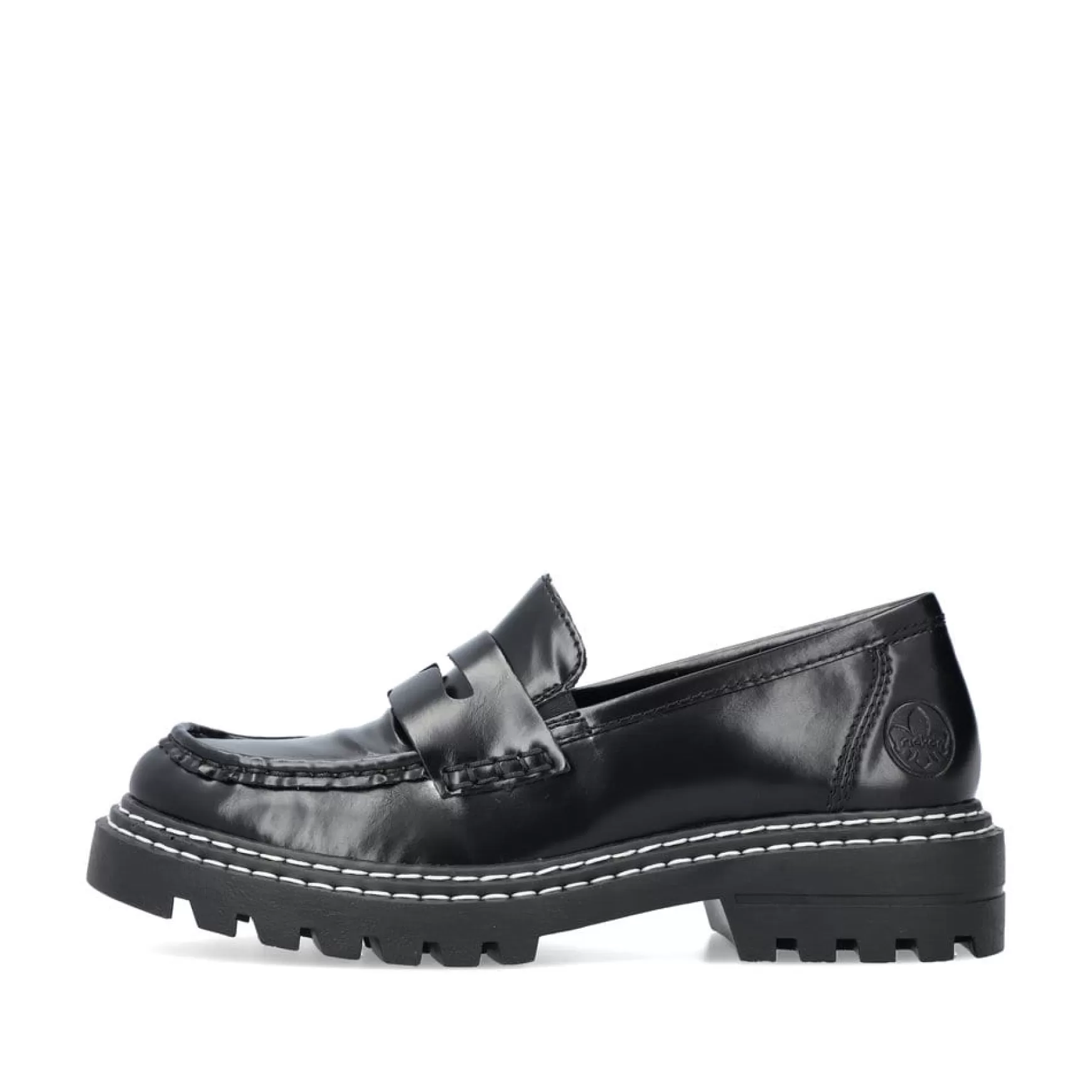 Women'S Loafers Graphite Black-Rieker Fashion