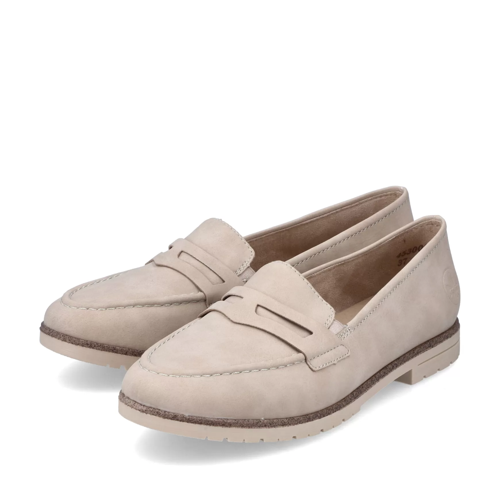 Women'S Loafers Light Beige-Rieker Fashion