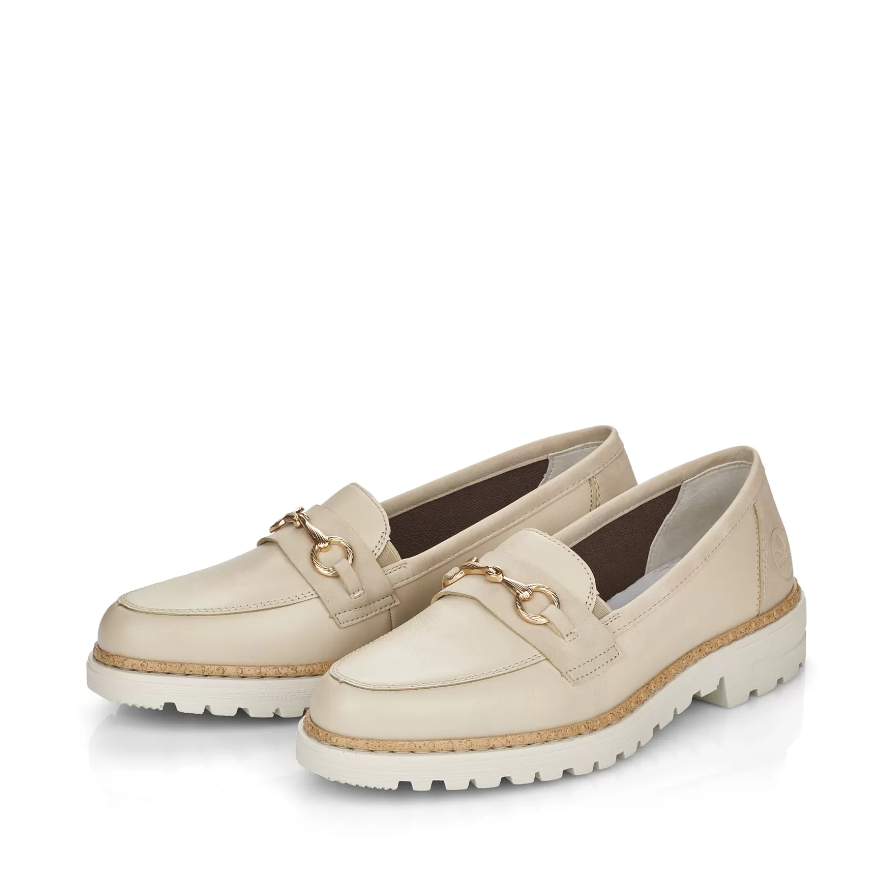 Women'S Loafers Light Beige-Rieker Best