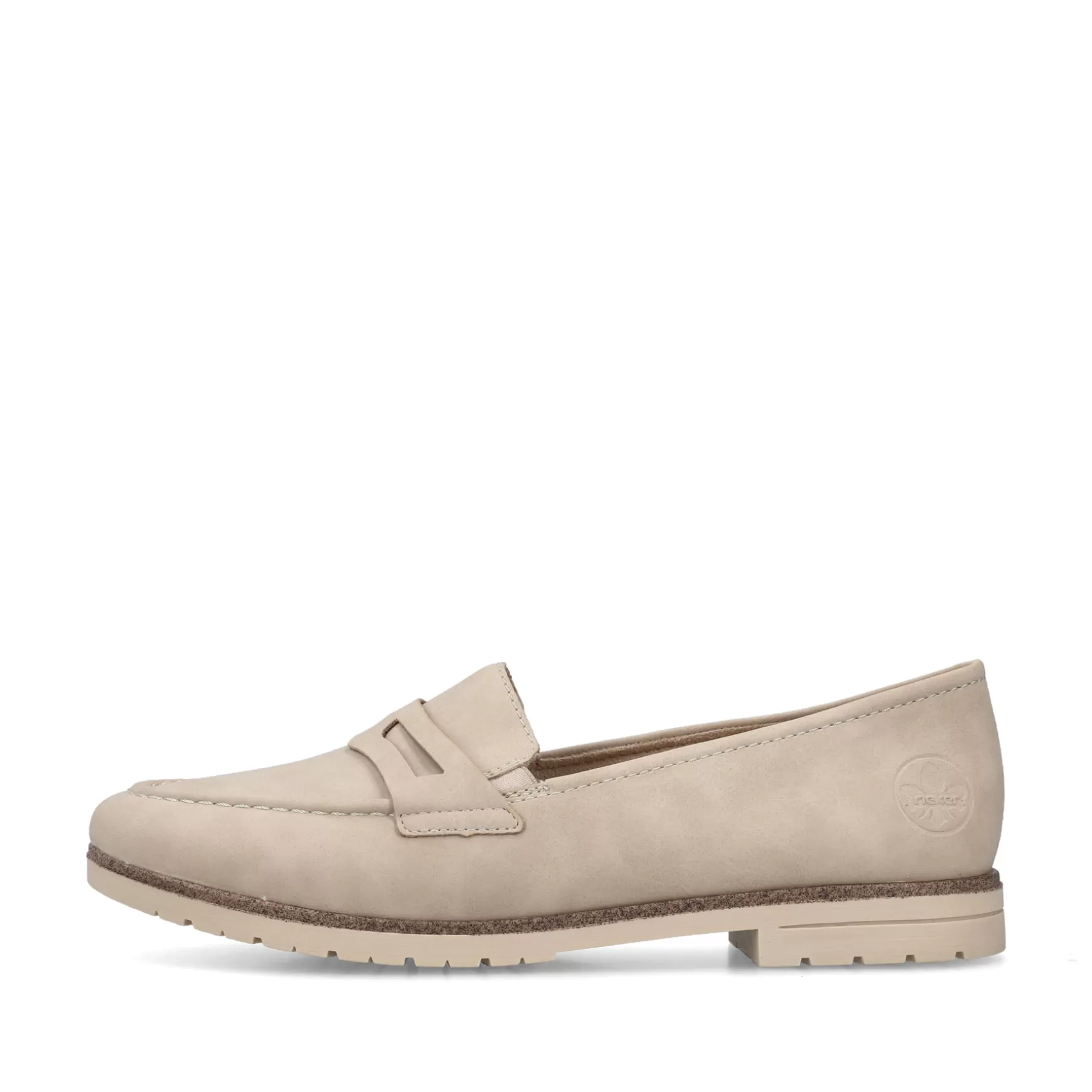 Women'S Loafers Light Beige-Rieker Fashion