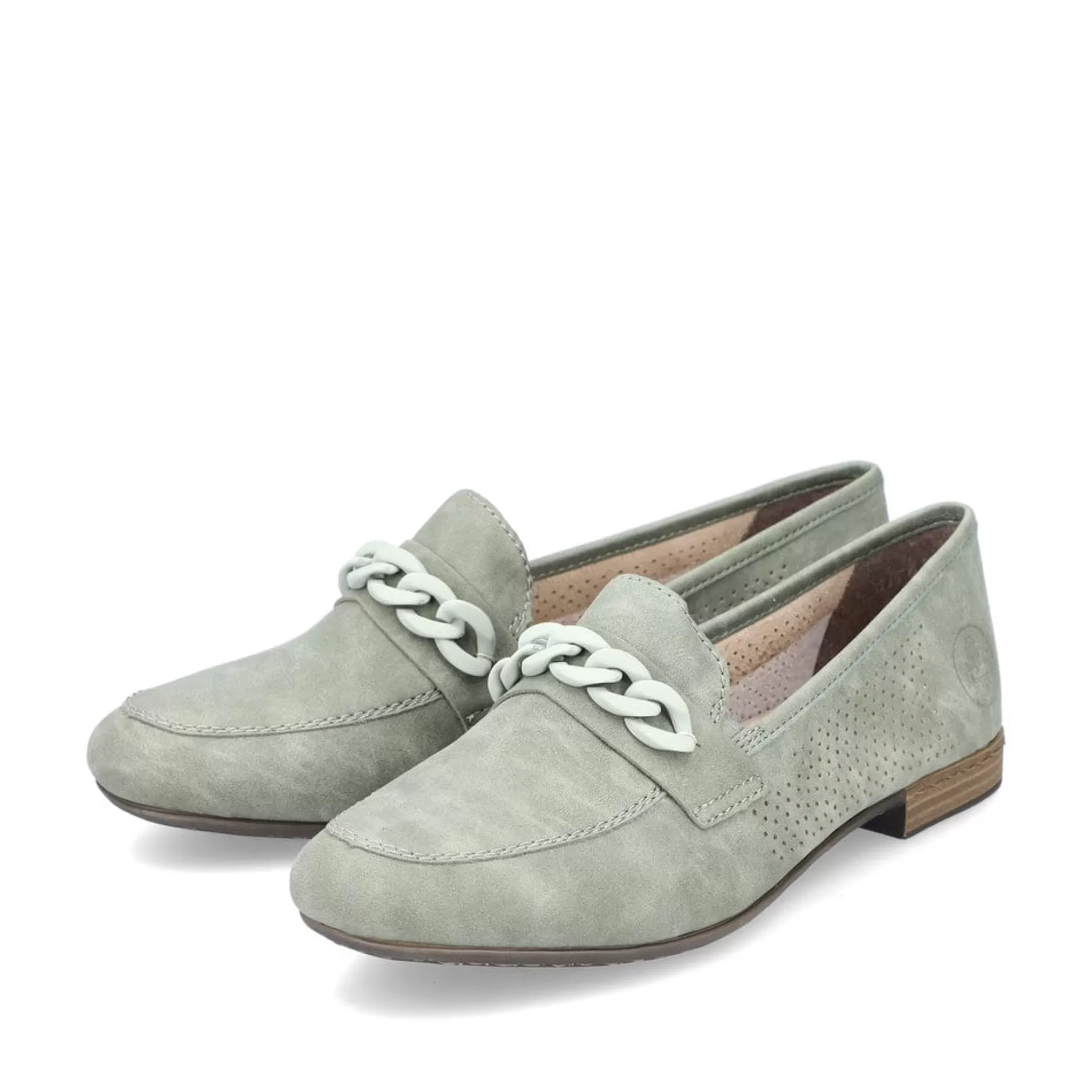 Women'S Loafers Mint Green-Rieker Clearance