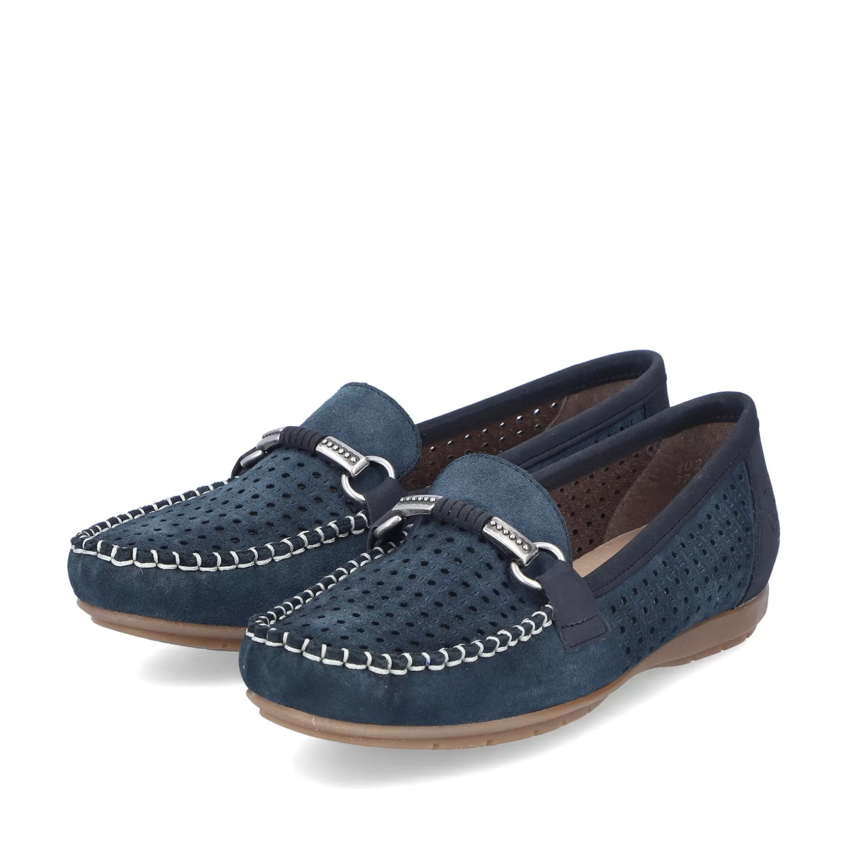 Women'S Loafers Slate Blue-Rieker New