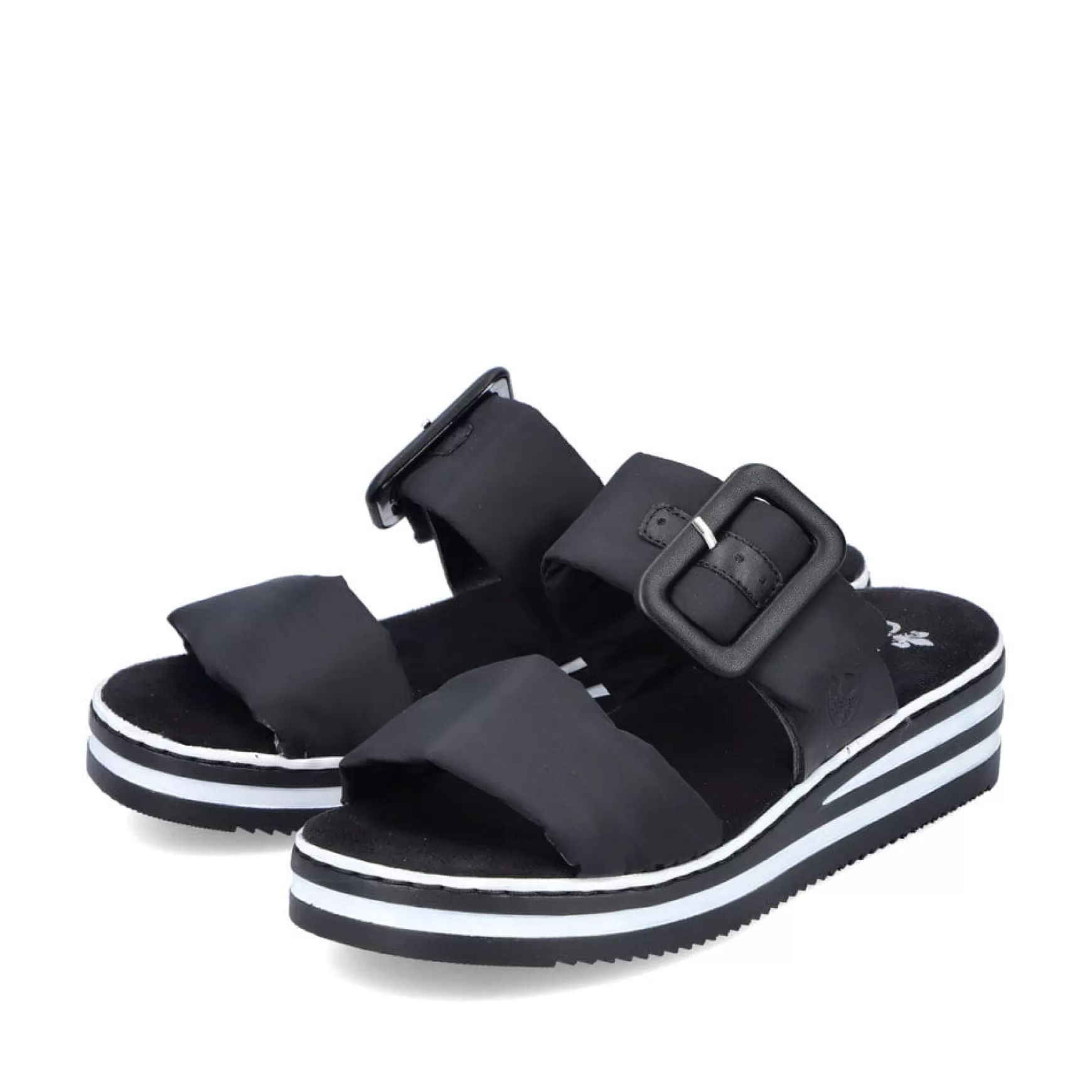 Women'S Mules Asphalt Black-Rieker Best Sale