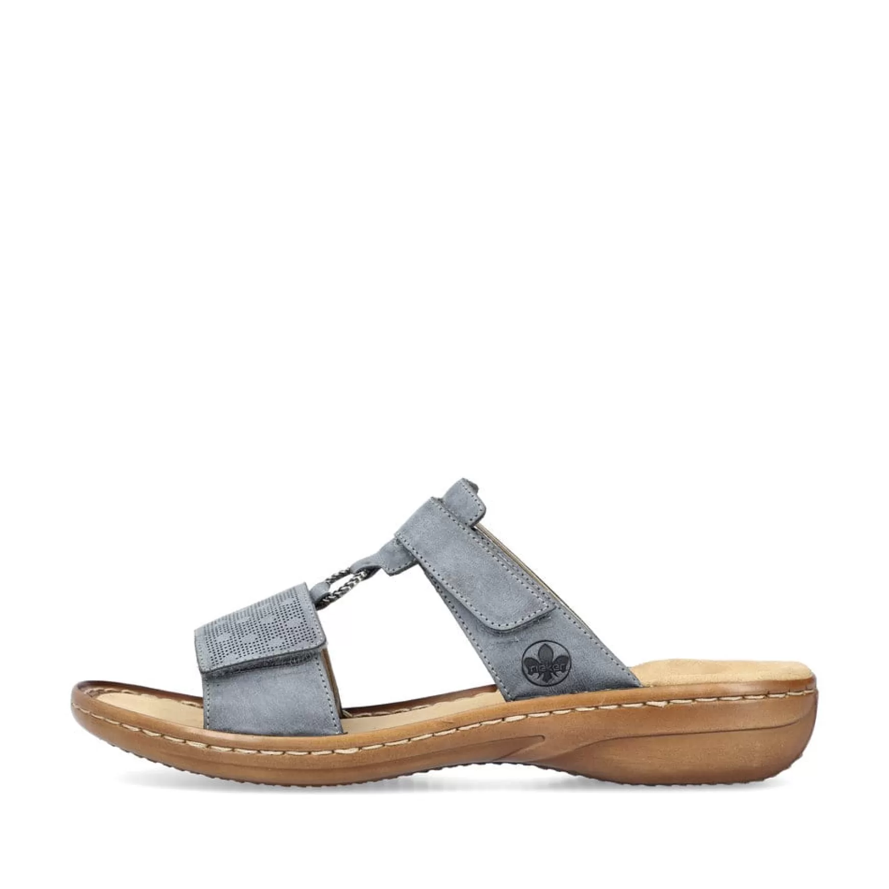 Women'S Mules Blue Gray-Rieker Shop