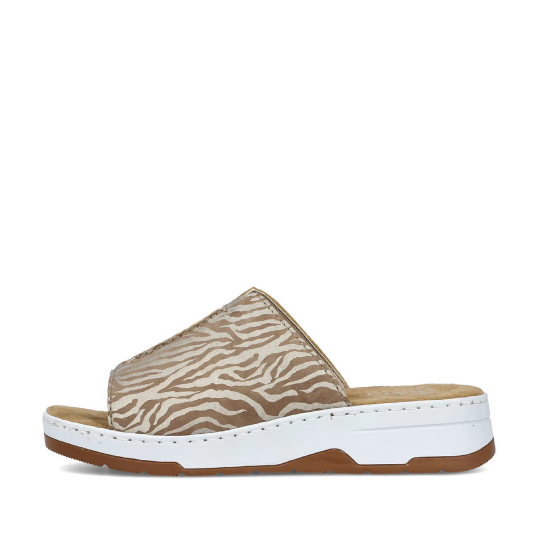 Women'S Mules Brown Beige-Rieker Online