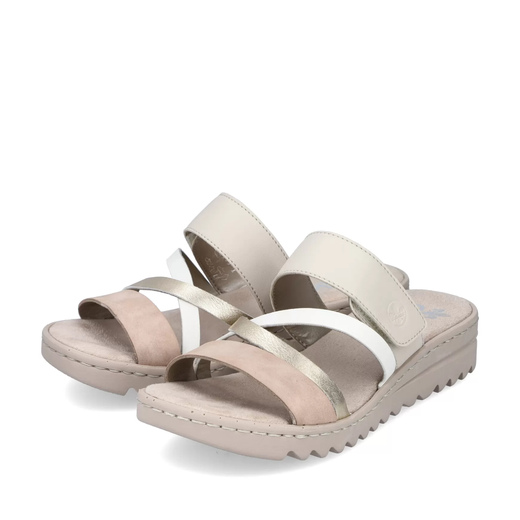 Women'S Mules Champagne Soft Pink-Rieker Outlet