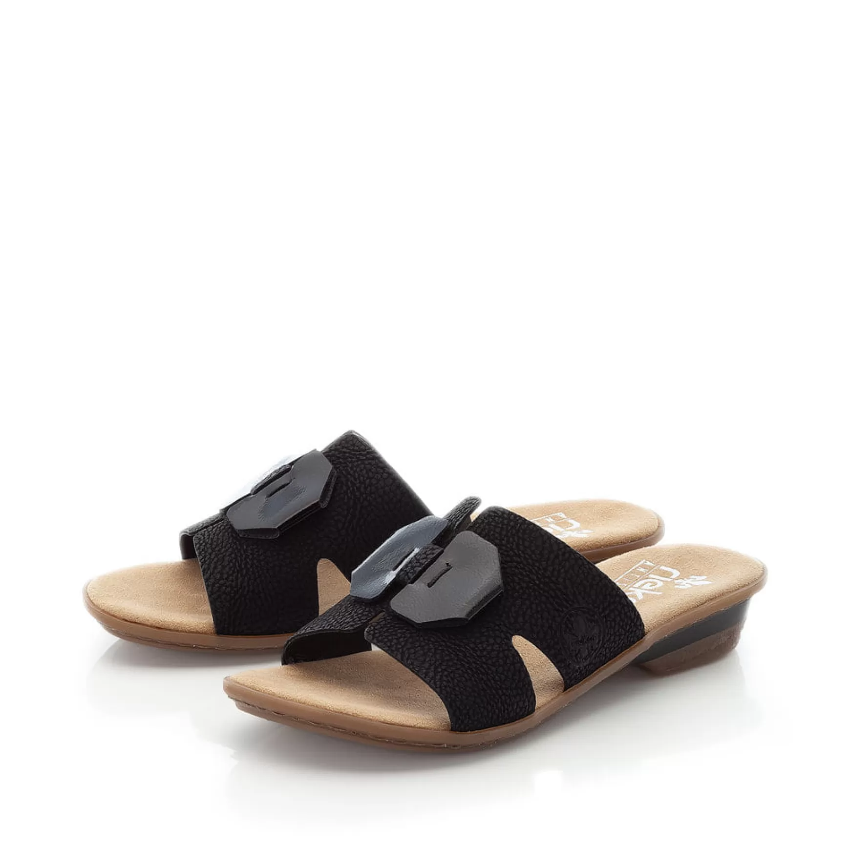 Women'S Mules Deep Black-Rieker Sale