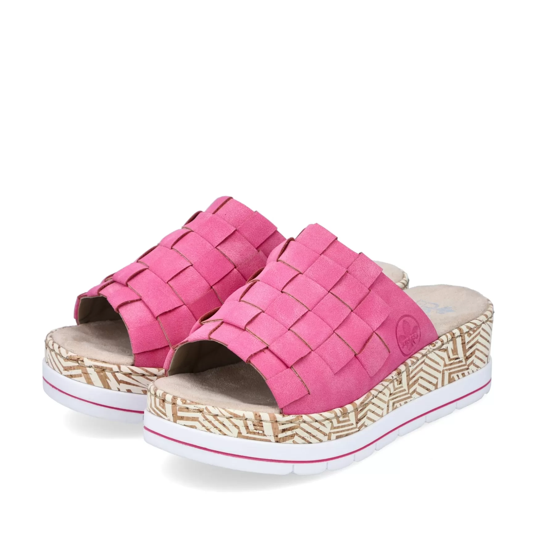 Women'S Mules Flamingo Pink-Rieker Fashion