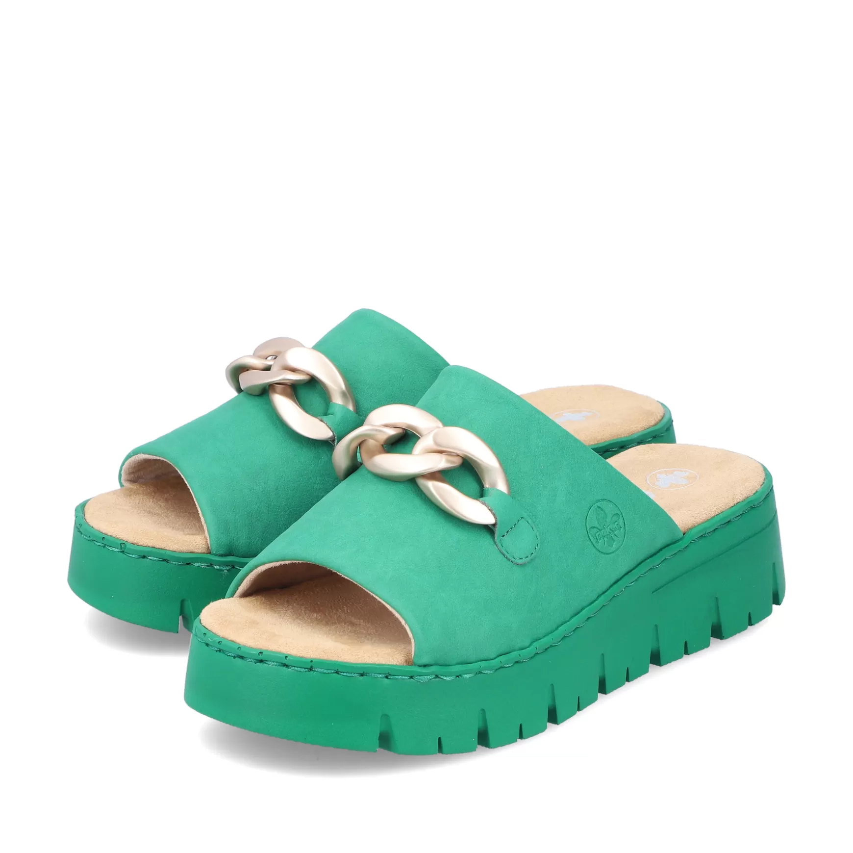 Women'S Mules Grass Green-Rieker Hot