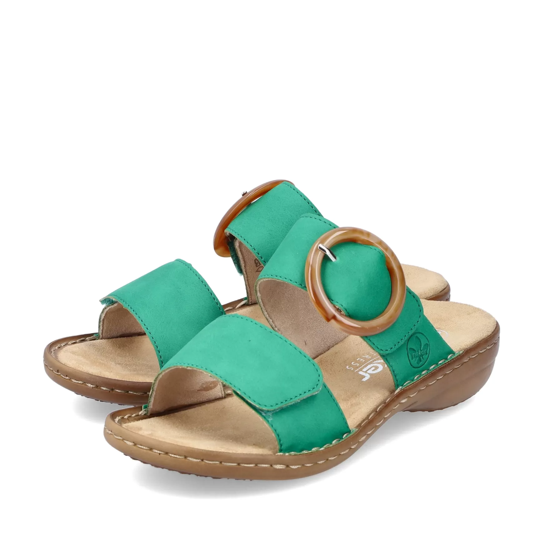 Women'S Mules Grass Green-Rieker Sale