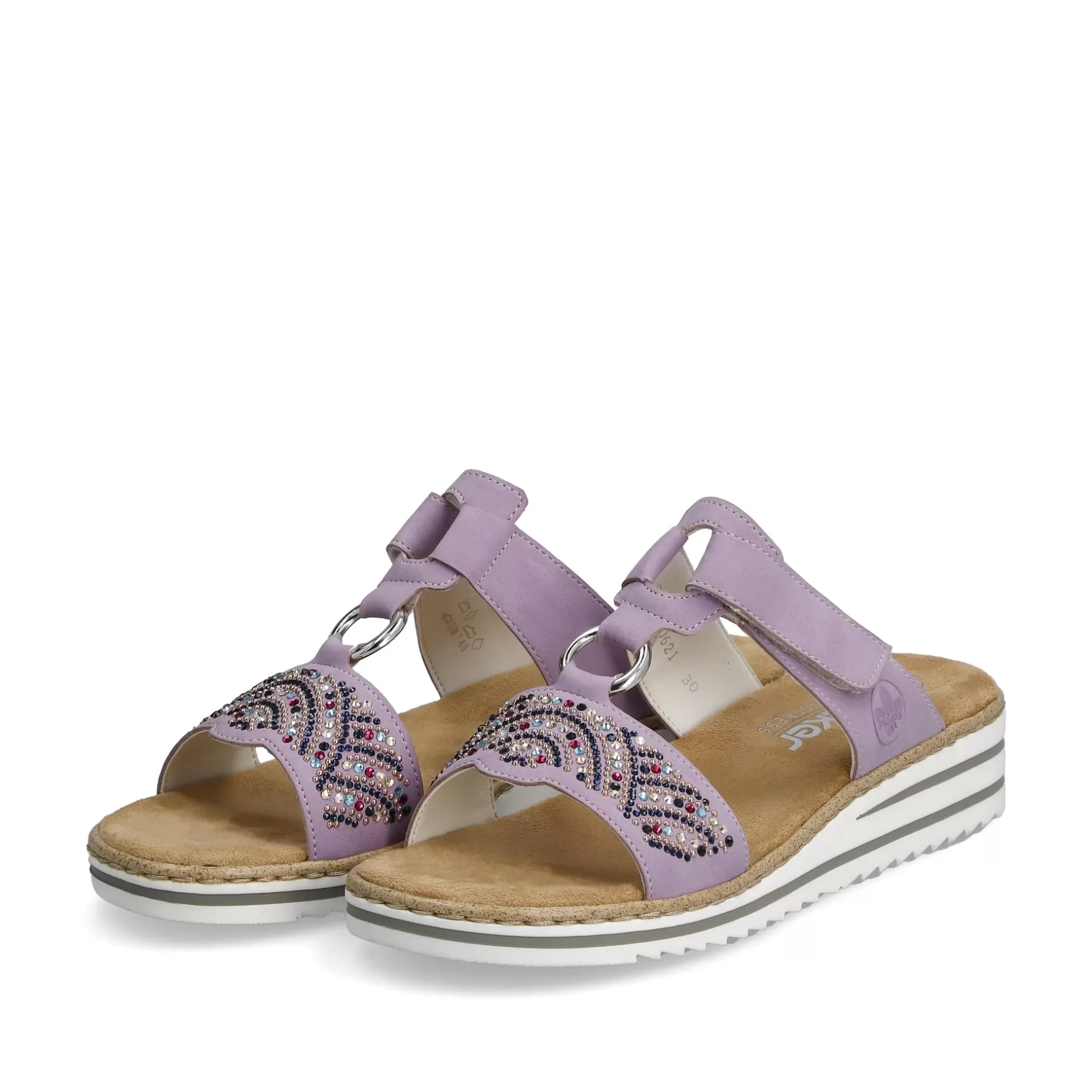 Women'S Mules In Lilac Colors-Rieker Hot