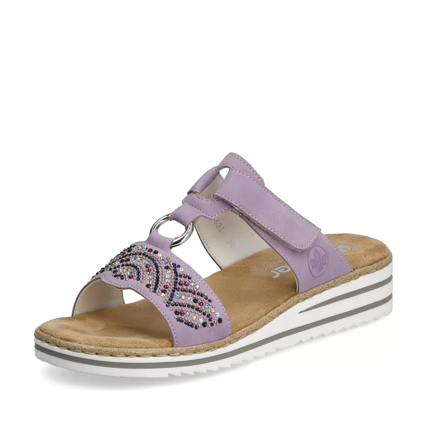 Women'S Mules In Lilac Colors-Rieker Hot