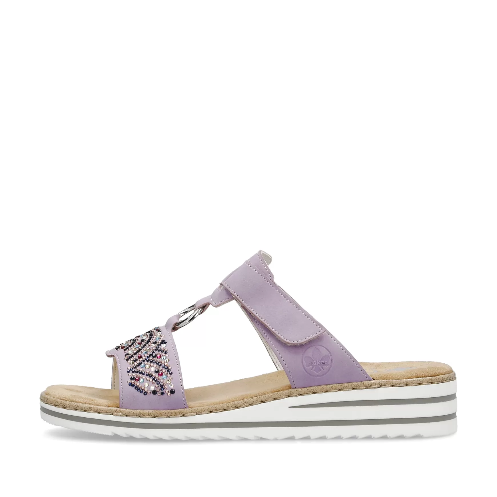 Women'S Mules In Lilac Colors-Rieker Hot