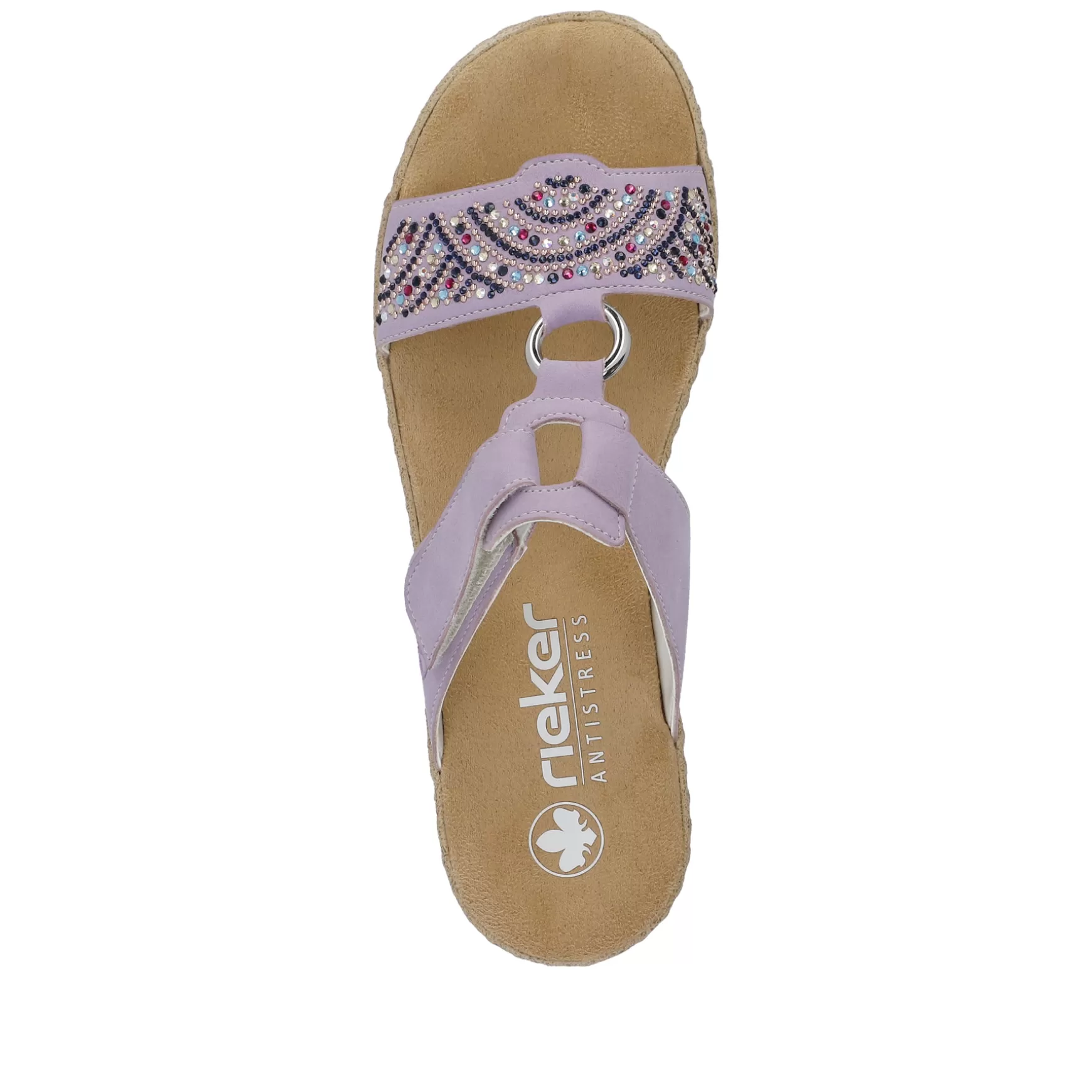 Women'S Mules In Lilac Colors-Rieker Hot