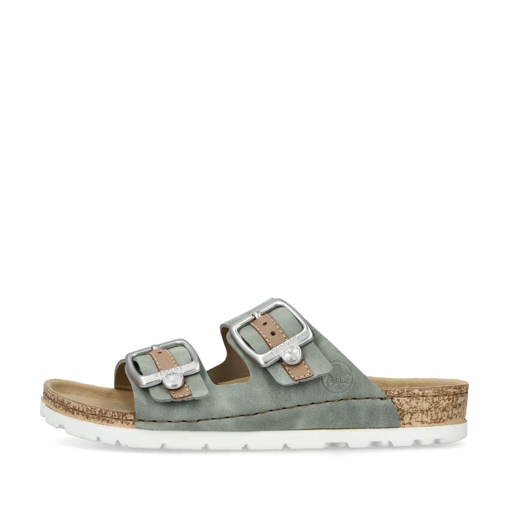 Women'S Mules Khaki Green-Rieker Best