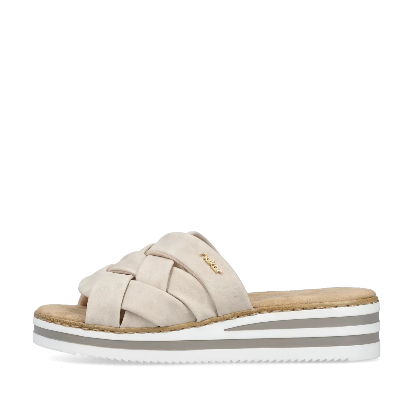 Women'S Mules Light Beige-Rieker Outlet