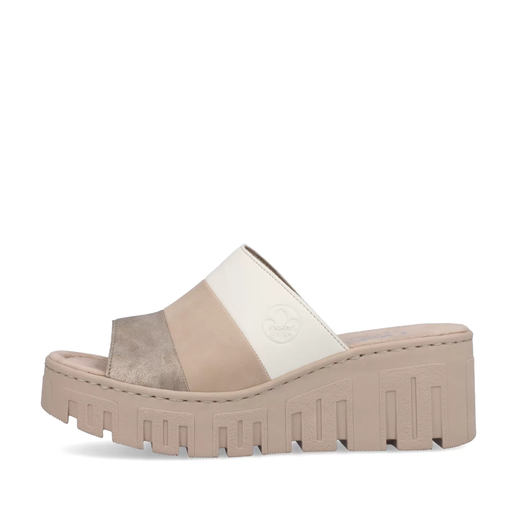 Women'S Mules Light Beige-Rieker Clearance