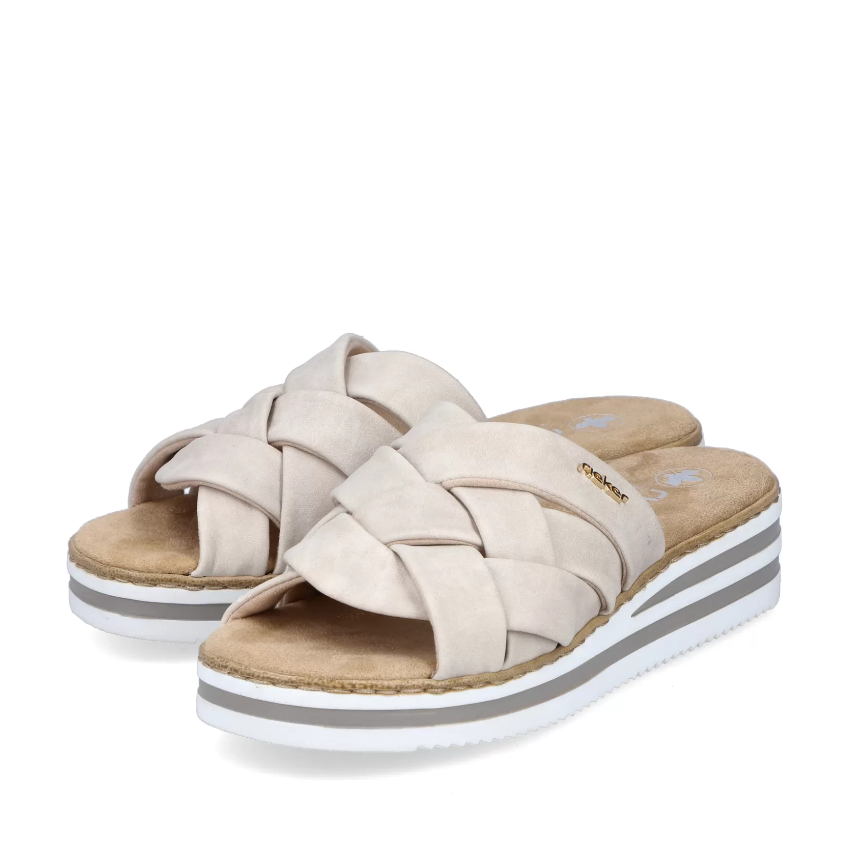 Women'S Mules Light Beige-Rieker Outlet