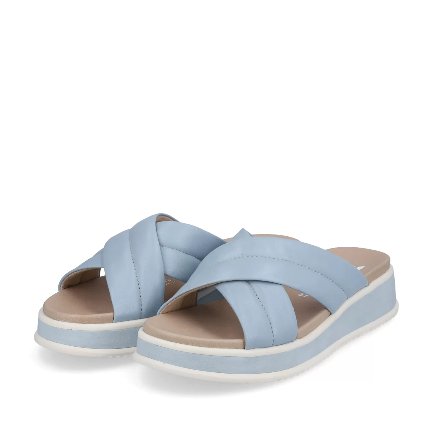 Women'S Mules Light Summer Blue-Rieker Best Sale