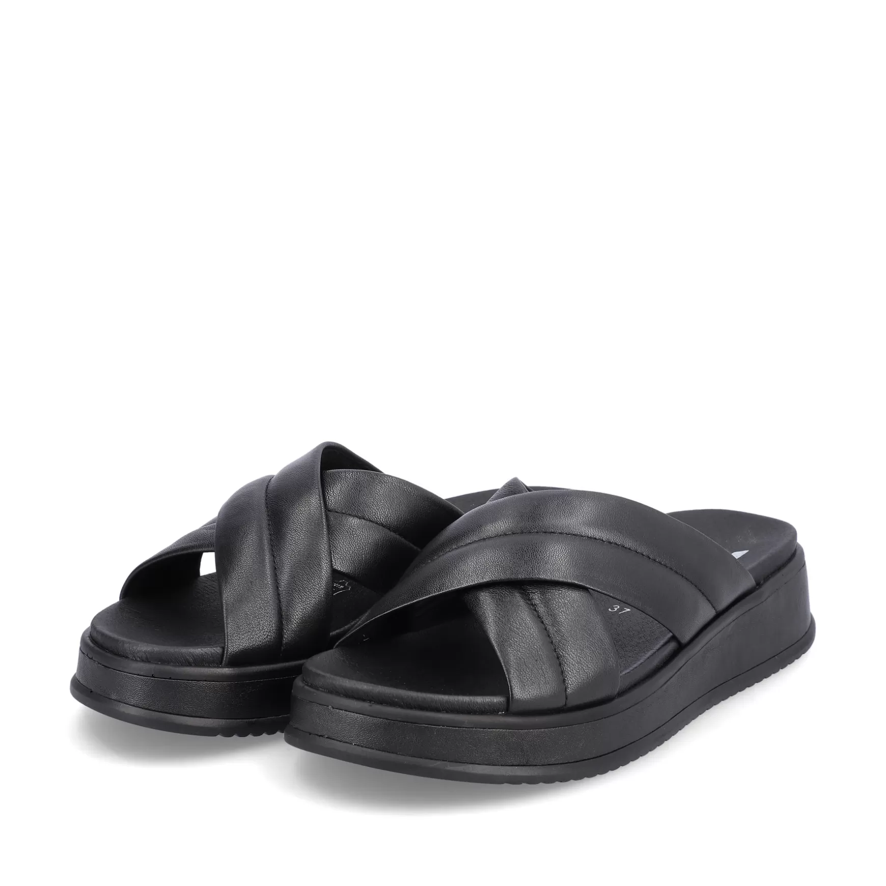 Women'S Mules Midnight Black-Rieker Store