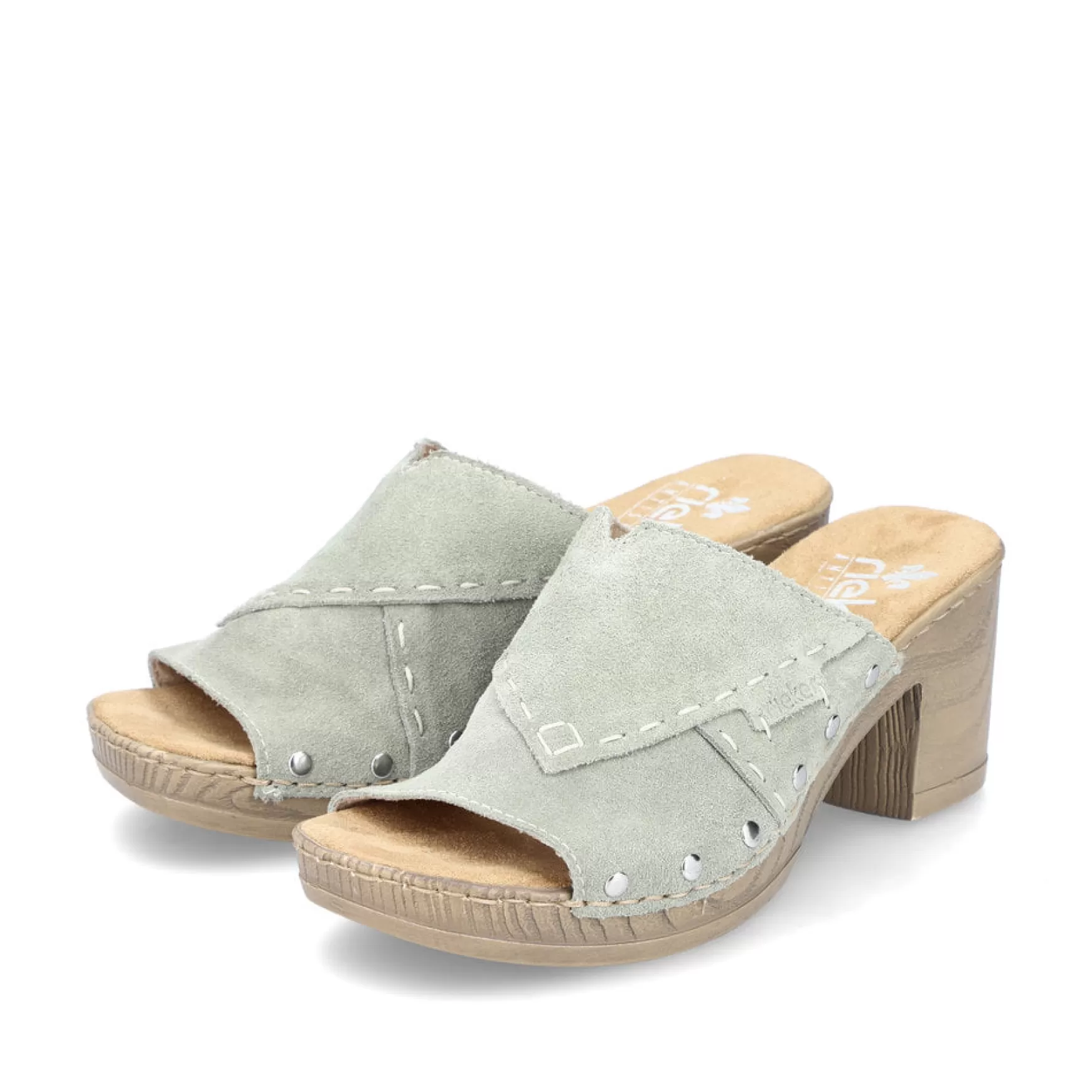 Women'S Mules Mint Green-Rieker Clearance