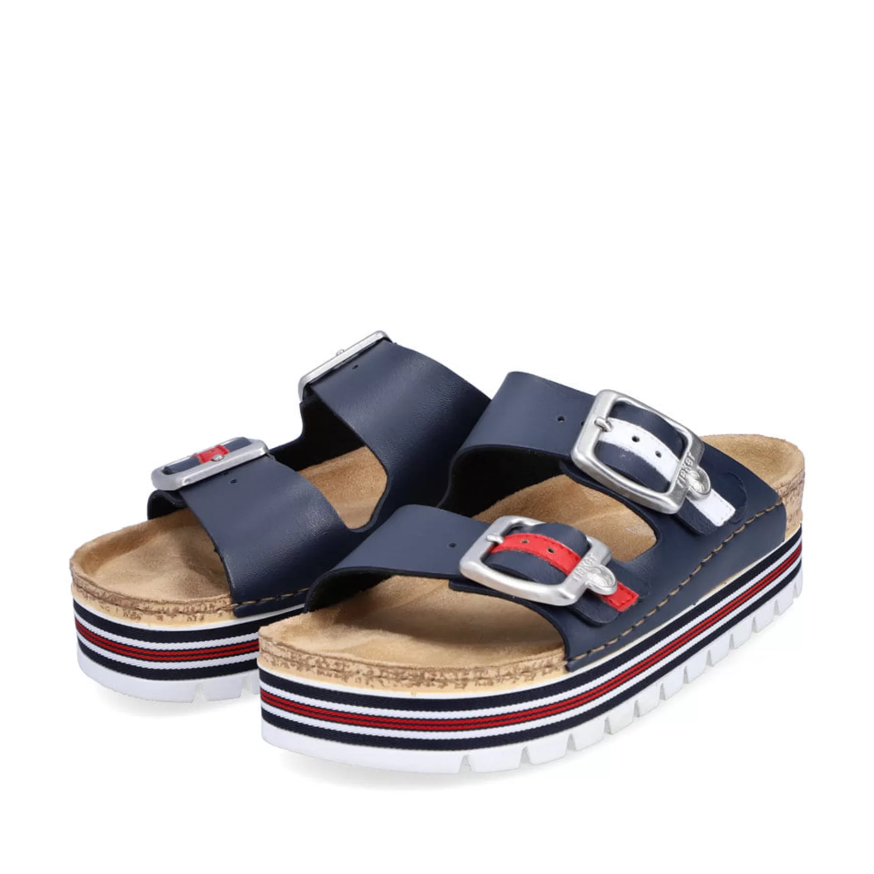 Women'S Mules Navy Blue-Rieker Sale